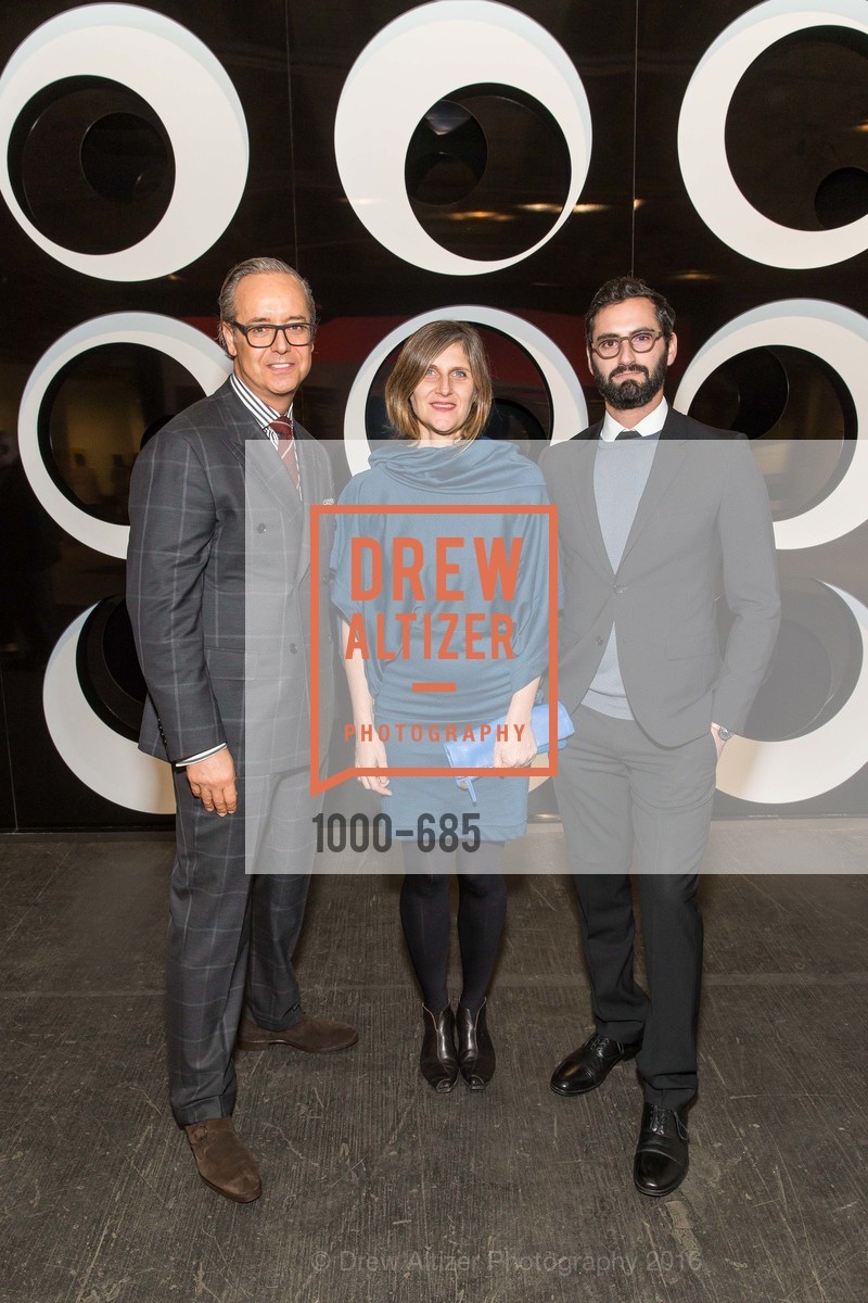 Douglas Durkin, Jennifer Dunlop Fletcher, Joseph Becker, FOG Design+Art Preview Gala, Fort Mason Center Festival Pavilion, January 13th, 2016,Drew Altizer, Drew Altizer Photography, full-service agency, private events, San Francisco photographer, photographer california