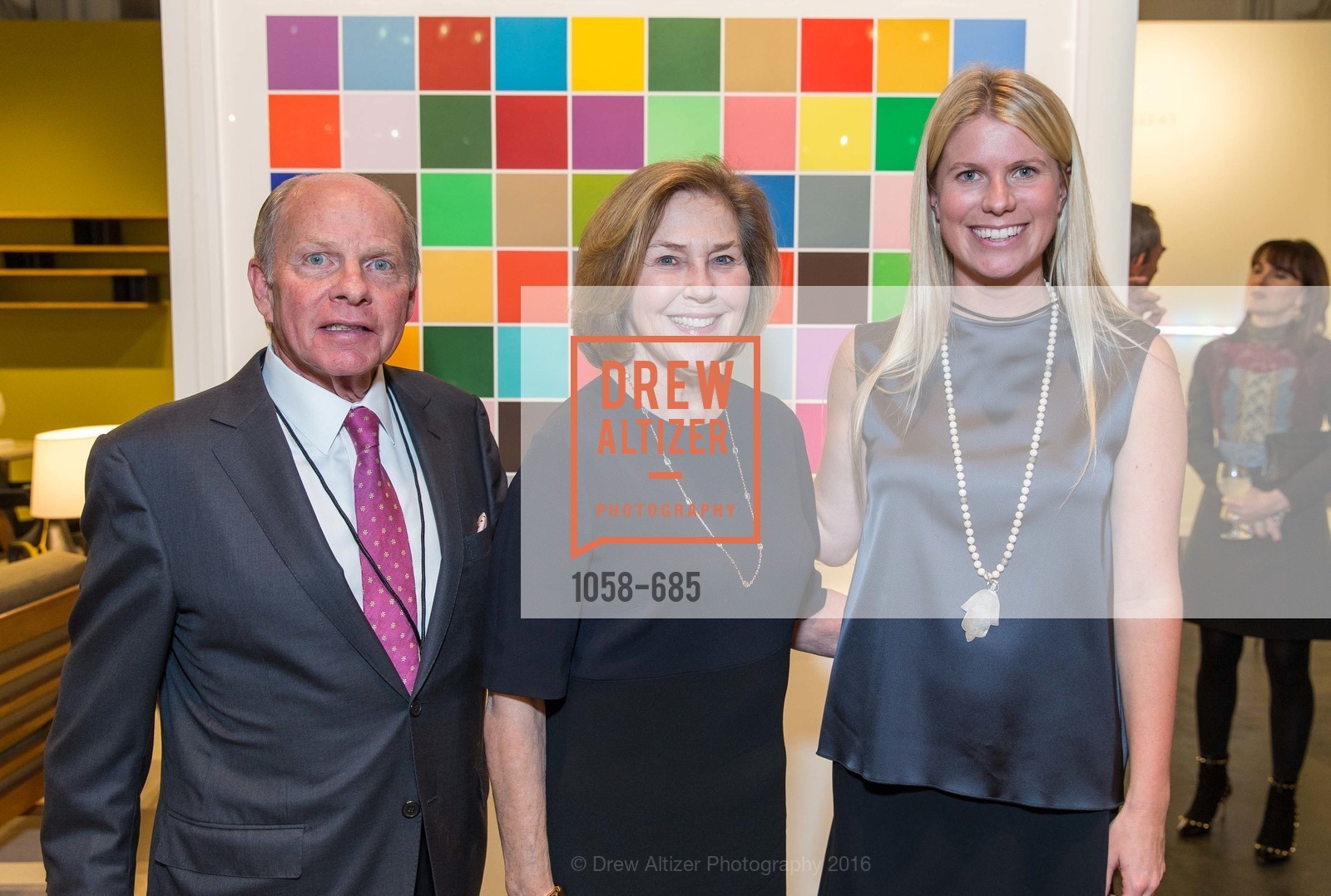 John Berggruen, Gretchen Berggruen, Sarah Wendell, FOG Design+Art Preview Gala, Fort Mason Center Festival Pavilion, January 13th, 2016,Drew Altizer, Drew Altizer Photography, full-service agency, private events, San Francisco photographer, photographer california