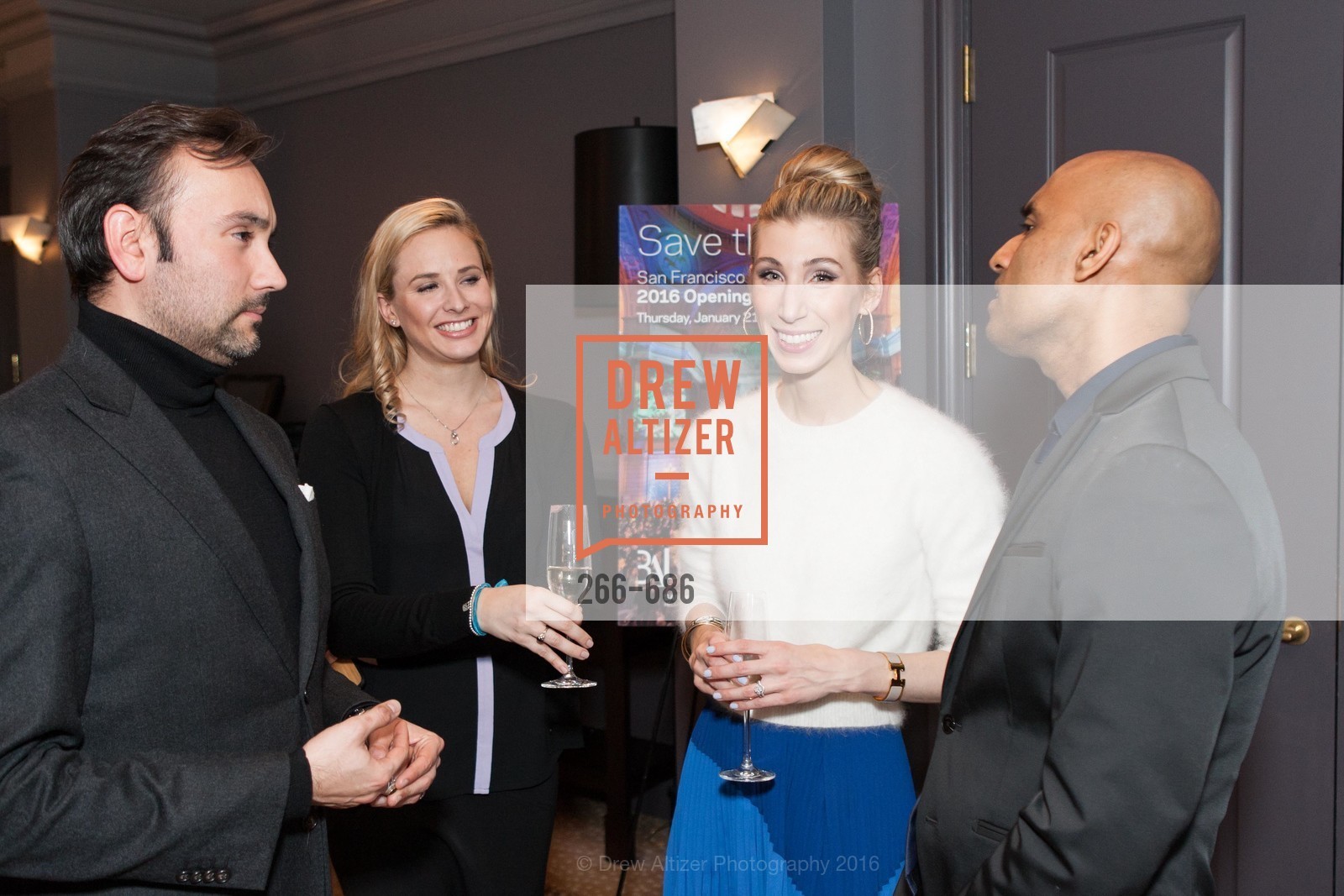 Christopher Correa, Elizabeth Sgarrella, Maggie Winterfeldt Clark, Sunil Sharma, ENCORE! SF Ballet Preview Evening at The Battery, The Battery, January 14th, 2016, Photo #266-686 Christopher Correa, Elizabeth Sgarrella, Maggie Winterfeldt Clark, Sunil Sharma, Photo #266-686