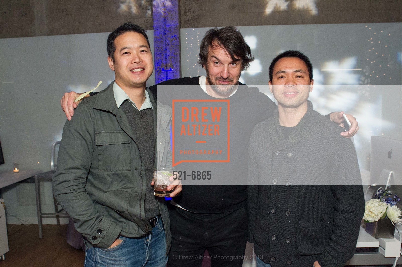 Elliott Loh, Marcus Harvey, Philip Chan, The Giant Pixel's 2nd Annual Holiday Party, US, December 12th, 2013, Photo #521-6865 Elliott Loh, Marcus Harvey, Philip Chan, Photo #521-6865