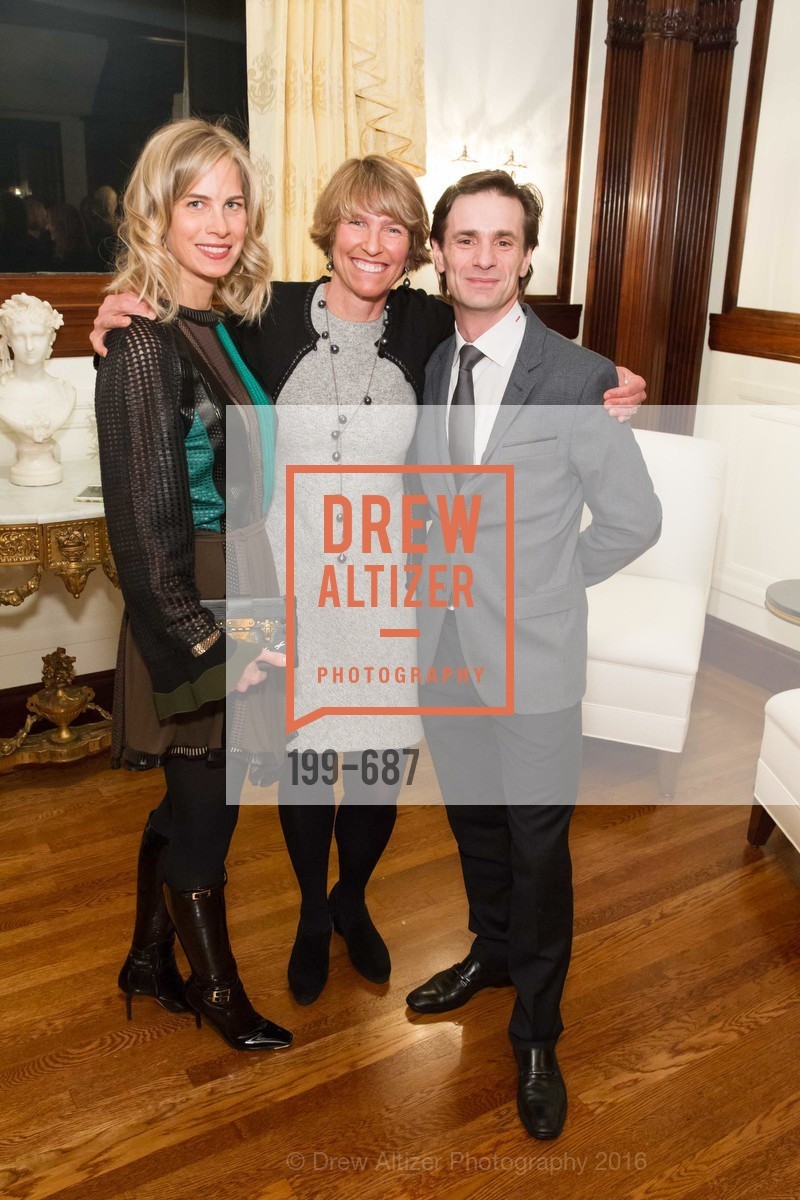 Hannah Kavoly, Kate Duhamel, Pascal Molat, Benefactor Party for the 2016 Ballet Gala, Private Residence, January 14th, 2016, Photo #199-687 Hannah Kavoly, Kate Duhamel, Pascal Molat, Photo #199-687