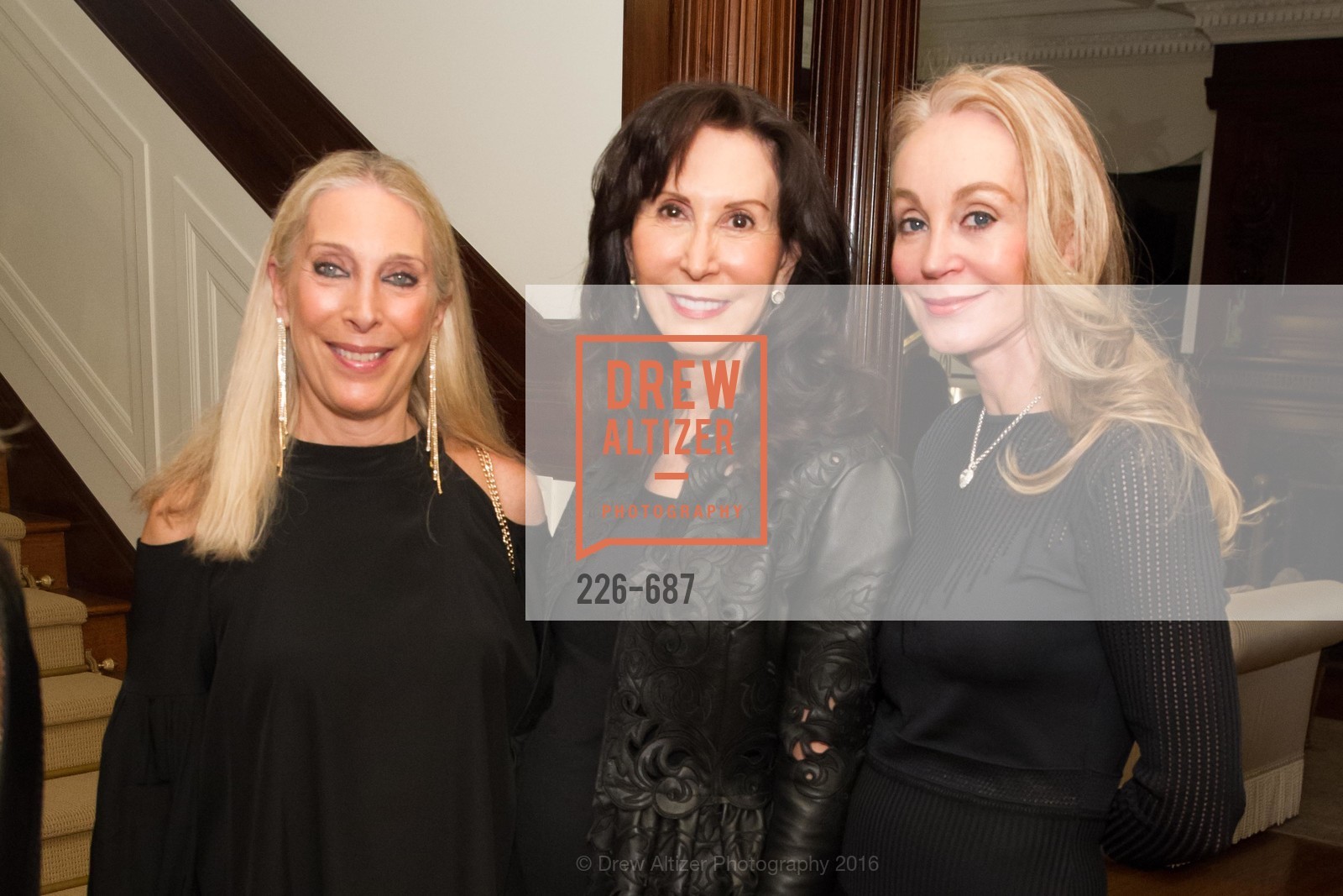 Betsy Linder, Carolyn Chandler, Giselle Anna Parry, Benefactor Party for the 2016 Ballet Gala, Private Residence, January 14th, 2016, Photo #226-687 Betsy Linder, Carolyn Chandler, Giselle Anna Parry, Photo #226-687