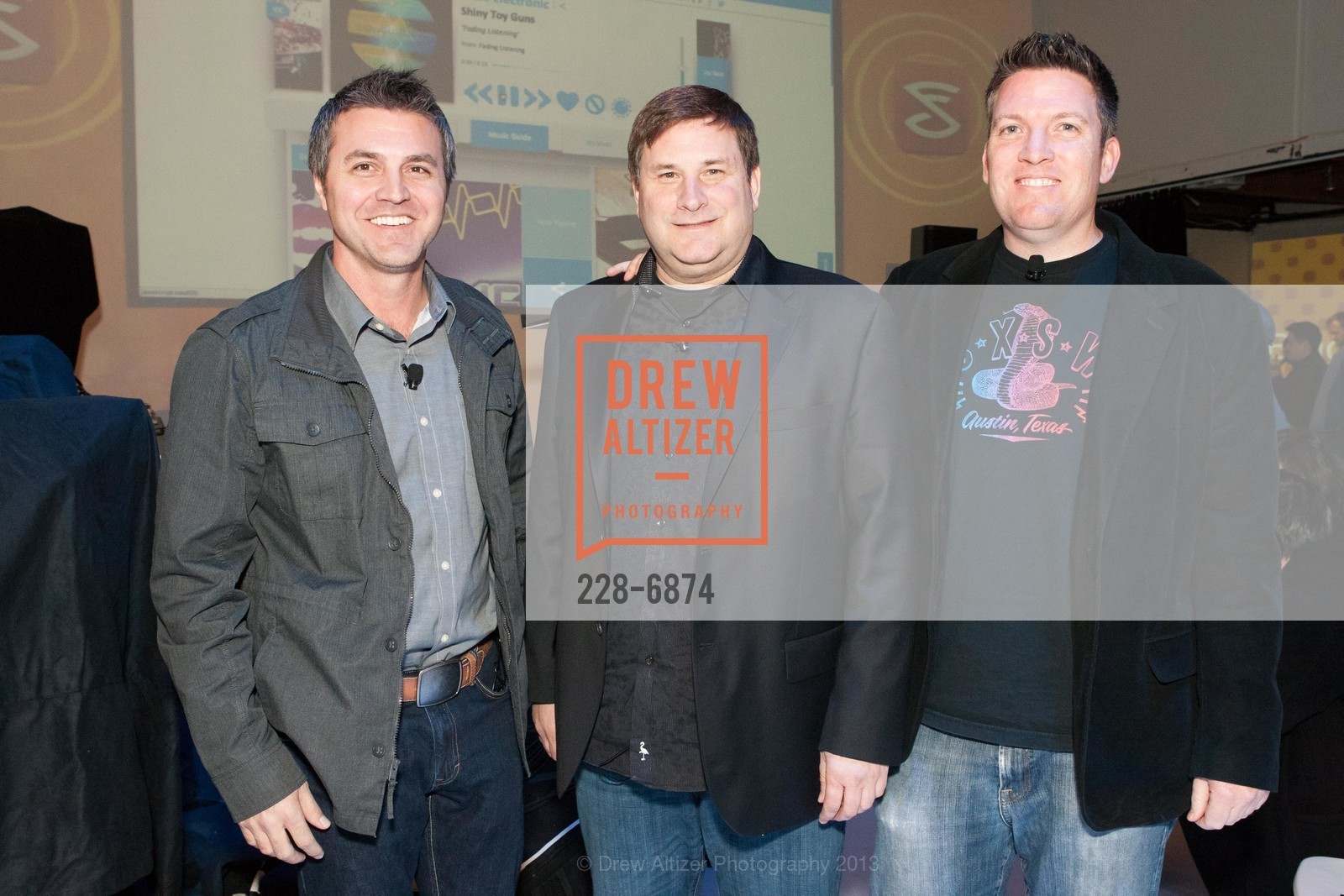 Craig Rechenmacher, Jim Cady, Scott Riggs, SLACKER Unveiling at Madrone Studios, US, February 12th, 2013, Photo #228-6874 Craig Rechenmacher, Jim Cady, Scott Riggs, Photo #228-6874