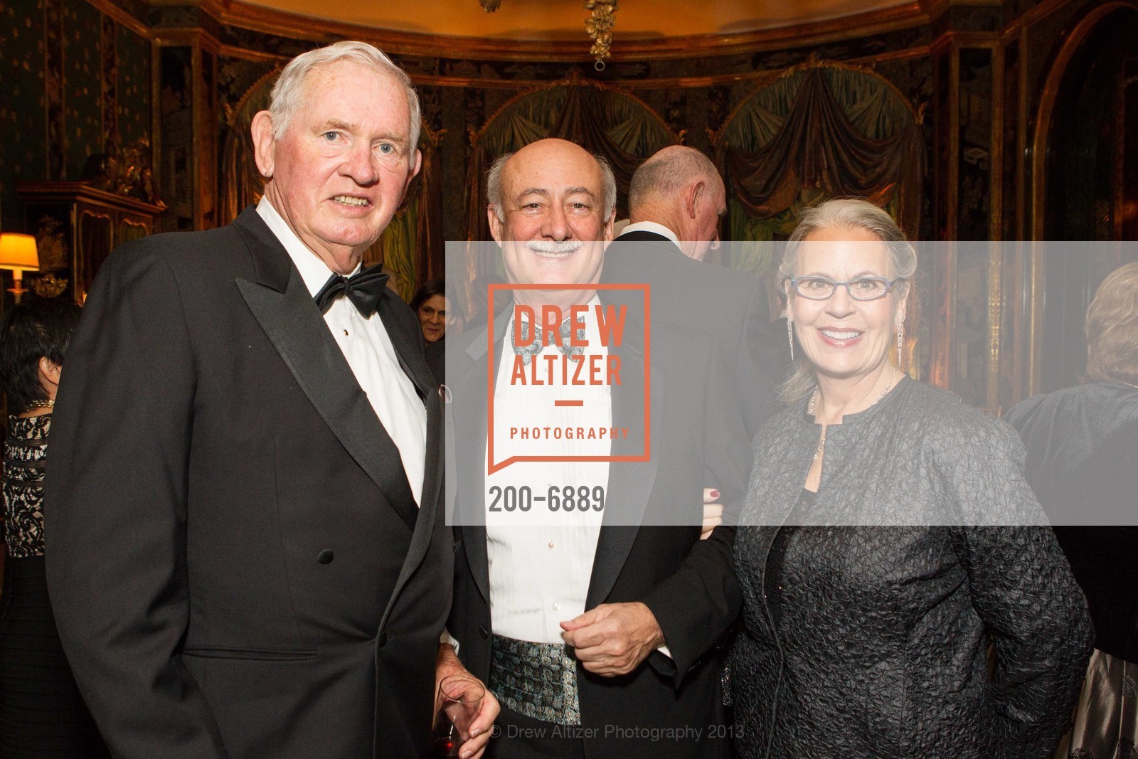 Bill Gilbert, Don Dana, Jeanne Dana, Gordon Getty's 80th Birthday Party, US, December 14th, 2013, Photo #200-6889 Bill Gilbert, Don Dana, Jeanne Dana, Photo #200-6889