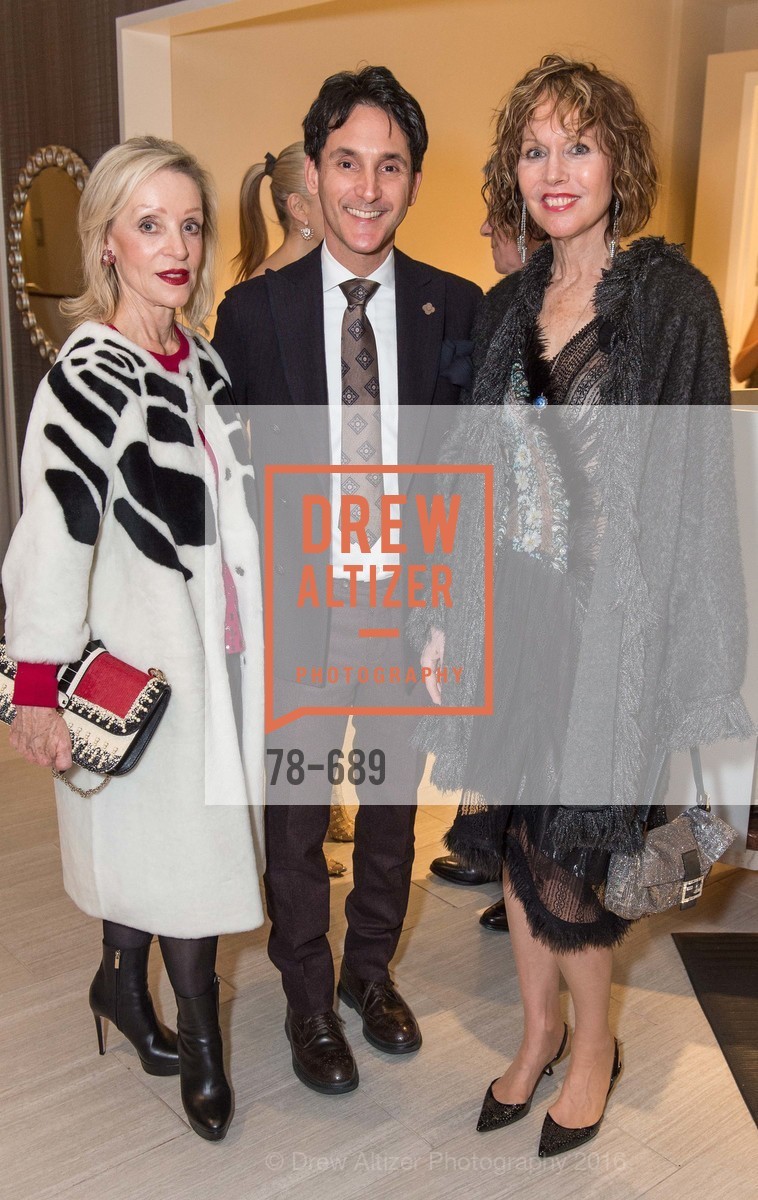 Barbara Brown, James Krohn, Christine Suppes, Oscar de la Renta Cocktail Party with Boaz Mazor, The Rotunda Restaurant, January 19th, 2016,Drew Altizer, Drew Altizer Photography, full-service event agency, private events, San Francisco photographer, photographer California