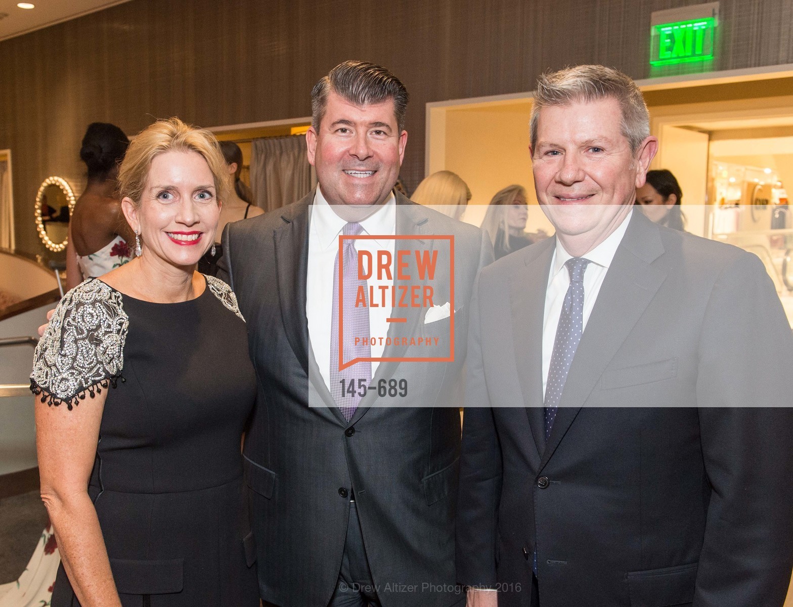 Jennifer Walske, Alan Morrell, Richard Benefield, Oscar de la Renta Cocktail Party with Boaz Mazor, The Rotunda Restaurant, January 19th, 2016,Drew Altizer, Drew Altizer Photography, full-service agency, private events, San Francisco photographer, photographer california
