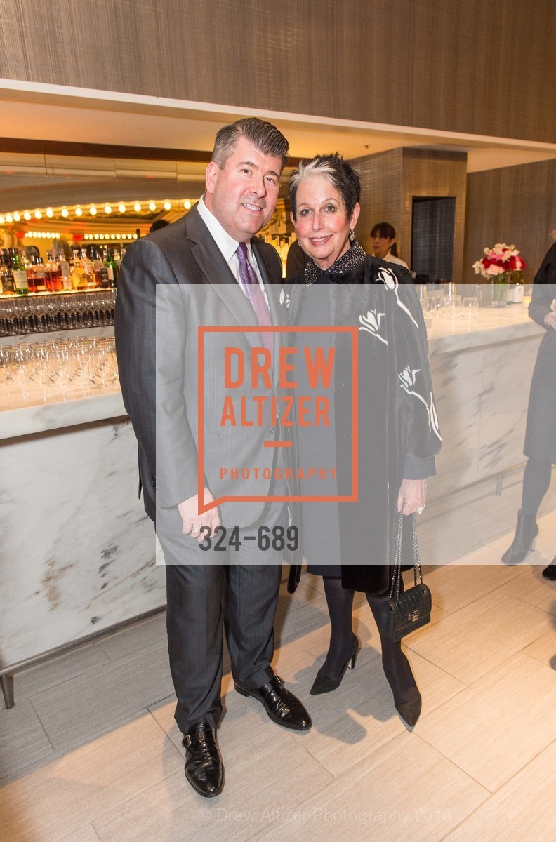 Alan Morrell, Karen Kubin, Oscar de la Renta Cocktail Party with Boaz Mazor, The Rotunda Restaurant, January 19th, 2016,Drew Altizer, Drew Altizer Photography, full-service agency, private events, San Francisco photographer, photographer california