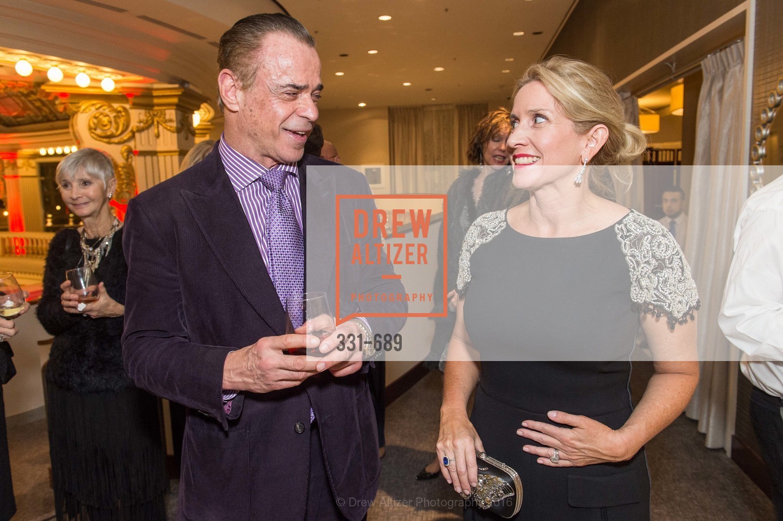 Boaz Mazor, Jennifer Walske, Oscar de la Renta Cocktail Party with Boaz Mazor, The Rotunda Restaurant, January 19th, 2016,Drew Altizer, Drew Altizer Photography, full-service agency, private events, San Francisco photographer, photographer california