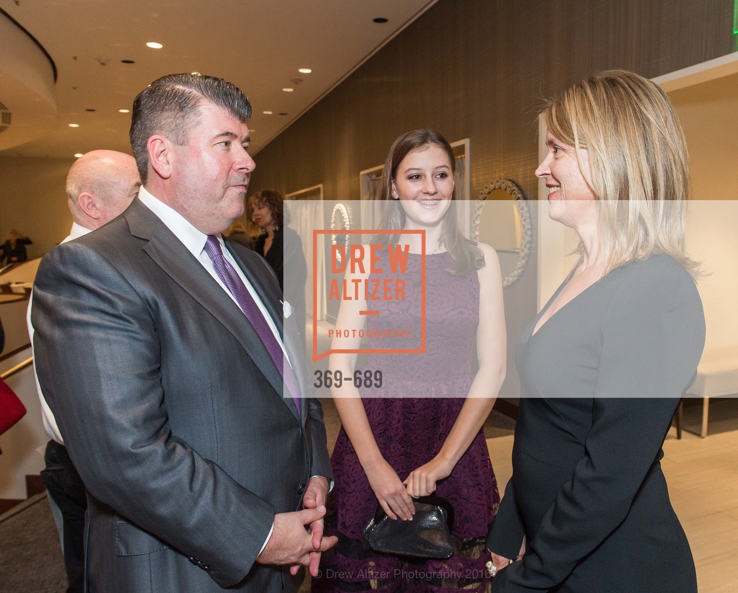 Alan Morrell, Madison Dempster, Kim Brooks, Oscar de la Renta Cocktail Party with Boaz Mazor, The Rotunda Restaurant, January 19th, 2016,Drew Altizer, Drew Altizer Photography, full-service agency, private events, San Francisco photographer, photographer california
