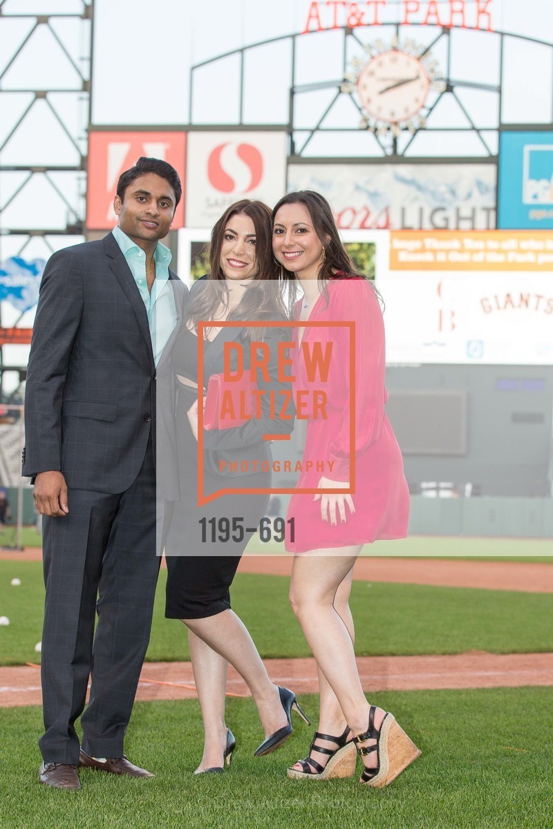 Daniella Vallurupalli, Aneal Vallurupalli, Nicole Qaquandah, ST. FRANCIS FOUNDATION'S Knock It Out of the Park, US. AT&T Park, June 4th, 2015,Drew Altizer, Drew Altizer Photography, full-service agency, private events, San Francisco photographer, photographer california