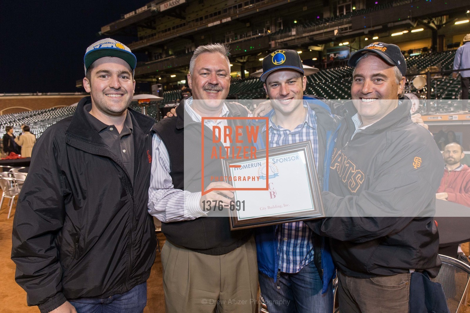 Vince Baldwin, Scott Hagberg, Cody Beratlis, Dan Amigone, ST. FRANCIS FOUNDATION'S Knock It Out of the Park, US. AT&T Park, June 4th, 2015, Photo #1376-691 Vince Baldwin, Scott Hagberg, Cody Beratlis, Dan Amigone, Photo #1376-691