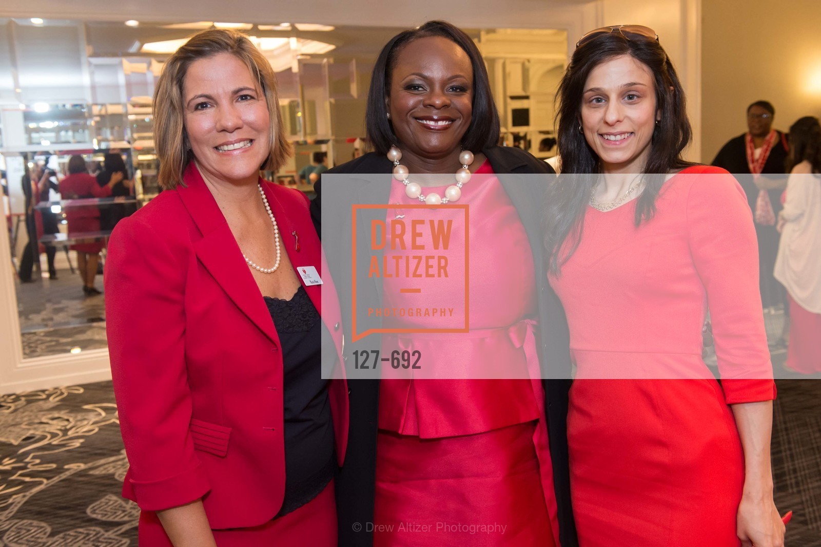 Maria Olson, Michelle Albert, Lina Arnaout, 2015 GoRed for Women Luncheon, US, May 2nd, 2015,Drew Altizer, Drew Altizer Photography, full-service agency, private events, San Francisco photographer, photographer california