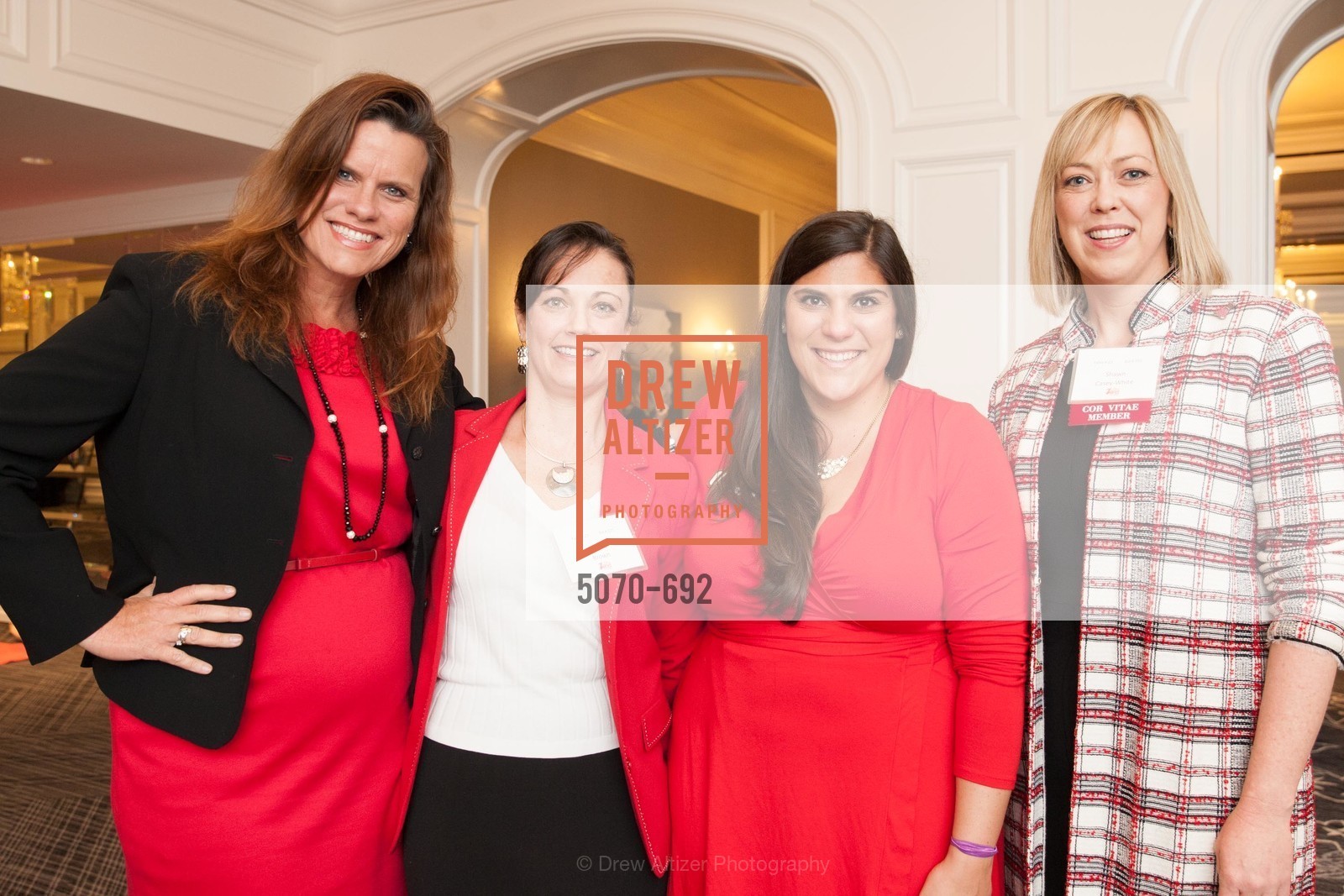 Agnes McGlone, Tiffany Brown, Gianna Pascale, Shawn Casey-White, 2015 GoRed for Women Luncheon, US, May 2nd, 2015, Photo #5070-692 Agnes McGlone, Tiffany Brown, Gianna Pascale, Shawn Casey-White, Photo #5070-692