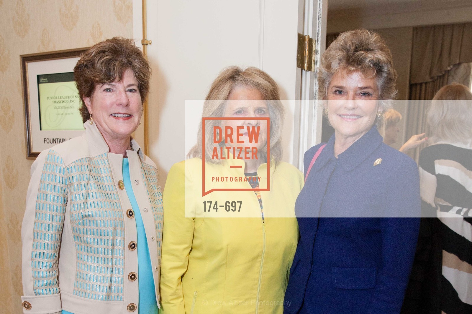 Muriel Wilson, Mary Jo Westwater, Diane Barkley, JUNIOR LEAGUE OF SAN FRANCISCO's WATCH Luncheon, US, May 5th, 2015,Drew Altizer, Drew Altizer Photography, full-service agency, private events, San Francisco photographer, photographer california