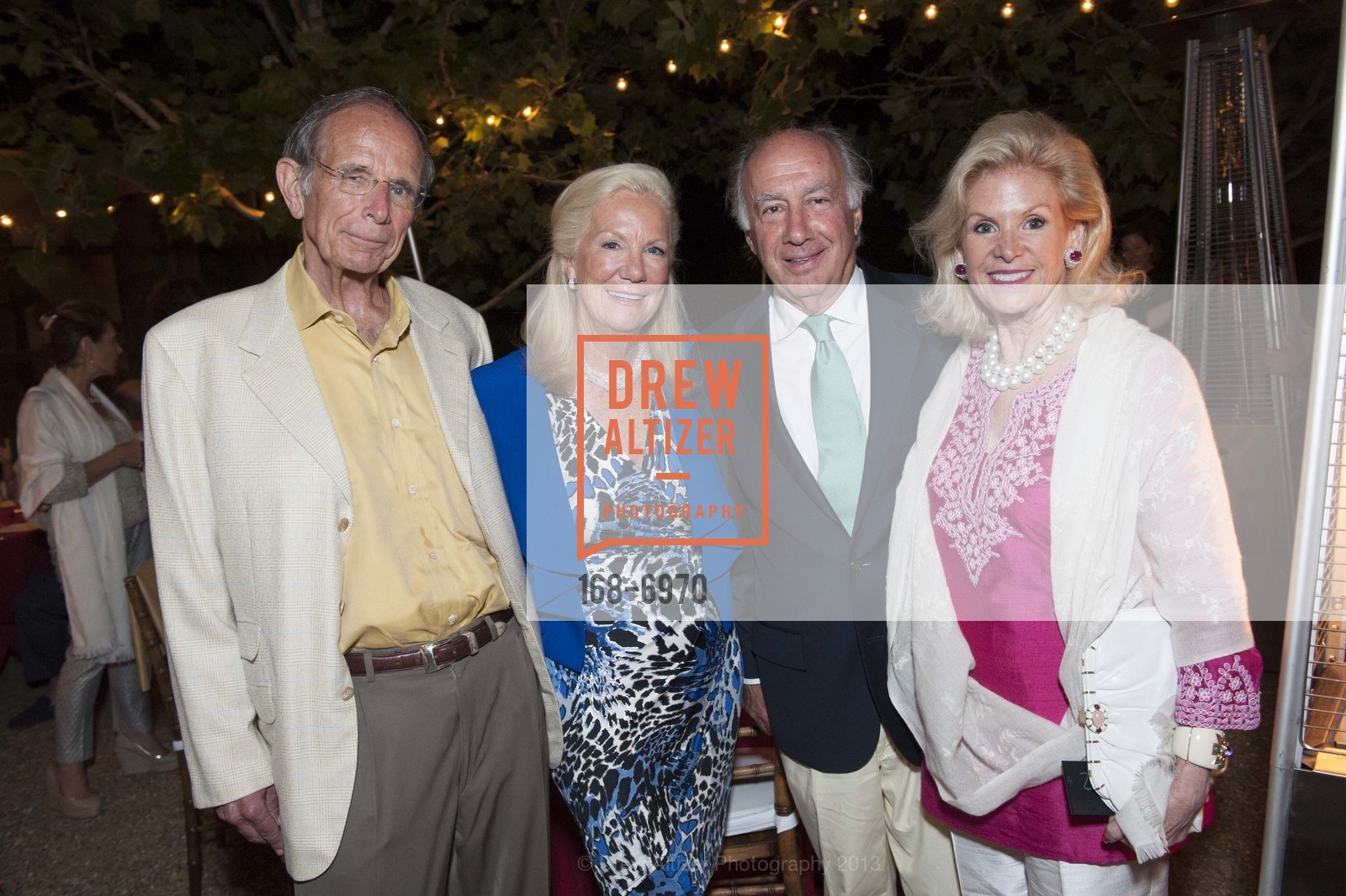 Bill Adee, Mary Adee, Tommy Skouras, Dede Wilsey, FESTIVAL DEL SOLE's Dinner at QUINTESSA, US, July 19th, 2013, Photo #168-6970 Bill Adee, Mary Adee, Tommy Skouras, Dede Wilsey, Photo #168-6970