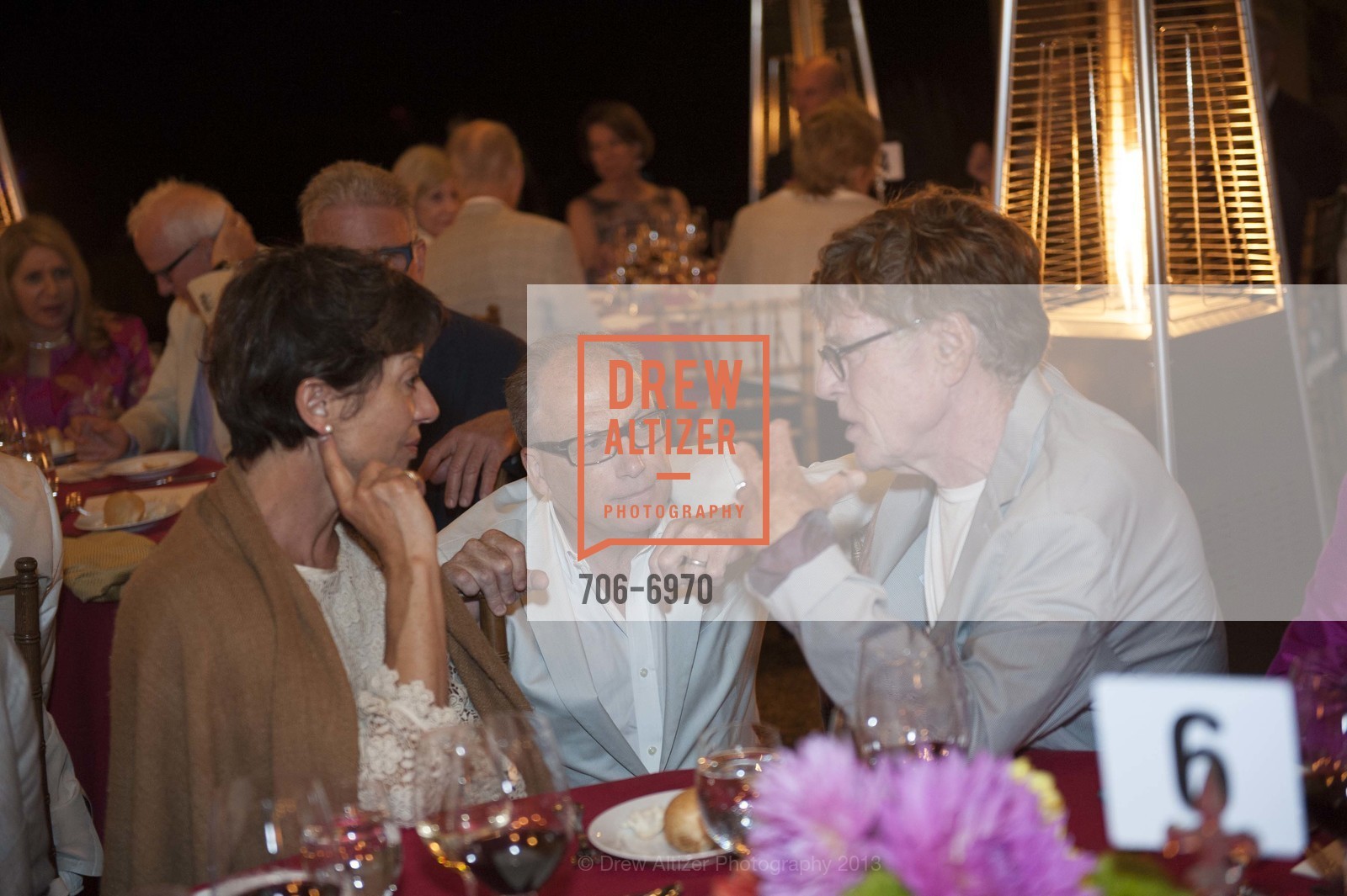 Sybille Szaggars, Jerry Inzerillo, Robert Redford, FESTIVAL DEL SOLE's Dinner at QUINTESSA, US, July 19th, 2013, Photo #706-6970 Sybille Szaggars, Jerry Inzerillo, Robert Redford, Photo #706-6970