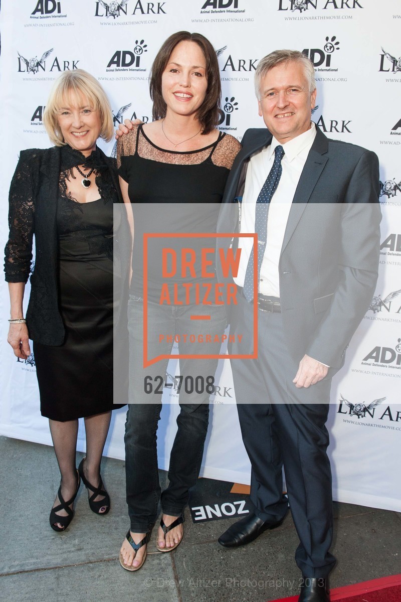 Jan Creamer, Jorja Fox, Tim Phillips, MILL VALLEY FILM FESTIVAL 2013 Premiere of Lion Ark, US, October 5th, 2013, Photo #62-7008 Jan Creamer, Jorja Fox, Tim Phillips, Photo #62-7008