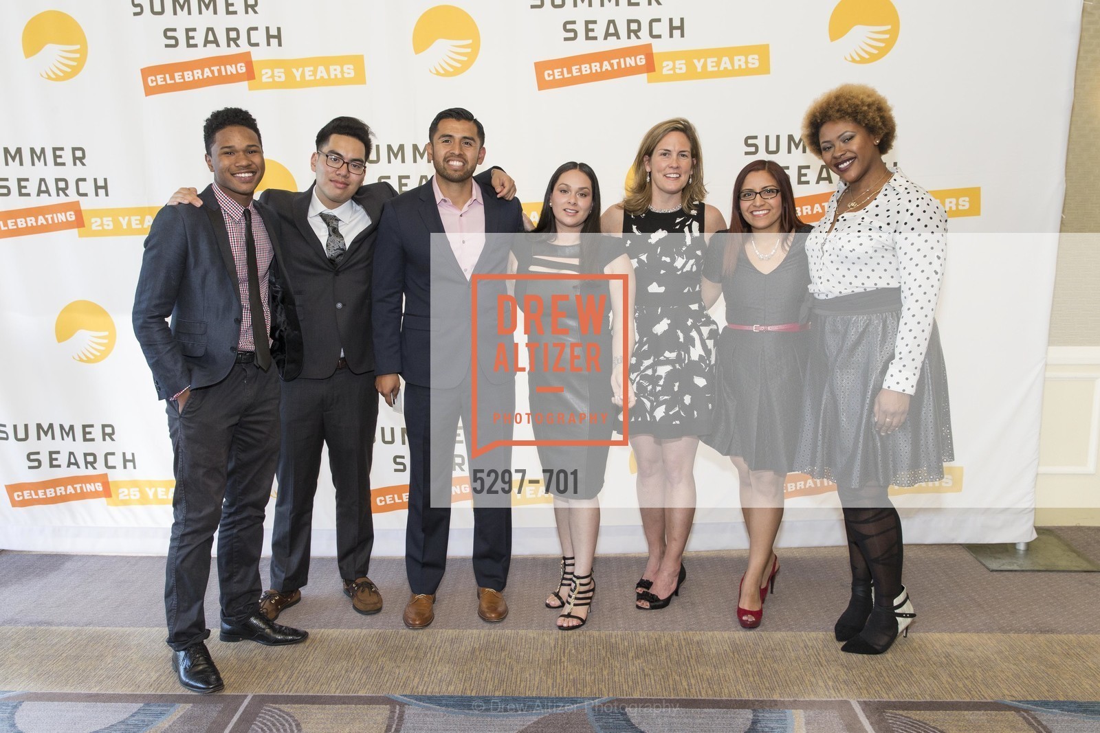 Ibrahim Balde, Josh Dela Cruz, Alejandro Nuno, Marcela Azucar, Lindsay Hower, Ana Baires Mira, Savannah Hudson, SUMMER SEARCH San Francisco 25th Anniversary, US, May 7th, 2015, Photo #5297-701 Ibrahim Balde, Josh Dela Cruz, Alejandro Nuno, Marcela Azucar, Lindsay Hower, Ana Baires Mira, Savannah Hudson, Photo #5297-701