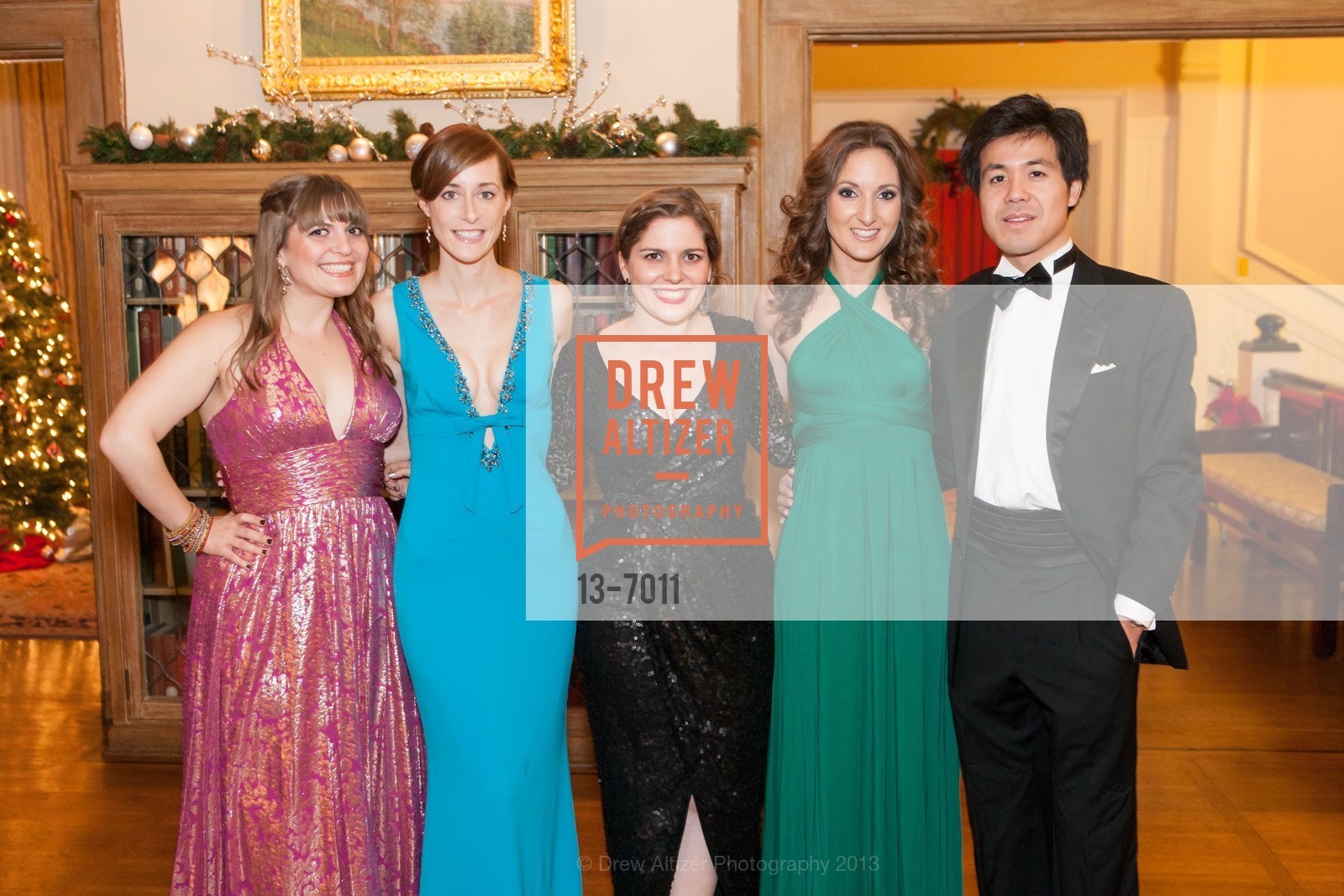 Jonna Constantine, Shirley Bartov, Alexandra Constantine, Meredith Leach, Nick Chan, Spinsters of San Francisco Holiday Ball, US, December 14th, 2013, Photo #13-7011 Jonna Constantine, Shirley Bartov, Alexandra Constantine, Meredith Leach, Nick Chan, Photo #13-7011