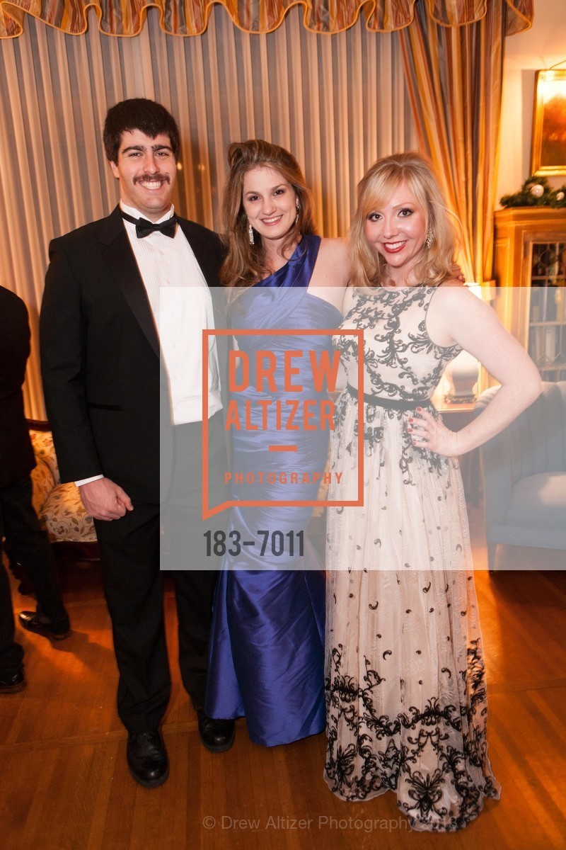 Aaron Maurer, Alexandra Shepard, Mary Bietzen, Spinsters of San Francisco Holiday Ball, US, December 14th, 2013, Photo #183-7011 Aaron Maurer, Alexandra Shepard, Mary Bietzen, Photo #183-7011