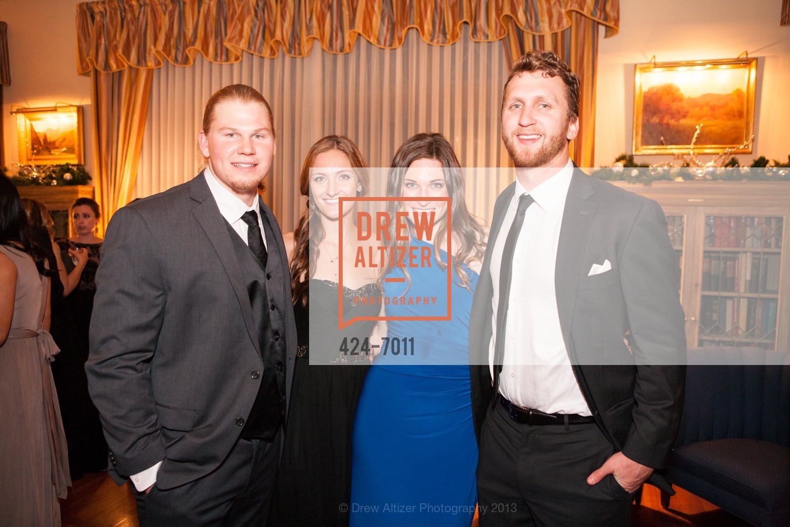 Brendan Faubion, Stephanie Coffaney, Elizabeth Layton, Paul Olson, Spinsters of San Francisco Holiday Ball, US, December 14th, 2013, Photo #424-7011 Brendan Faubion, Stephanie Coffaney, Elizabeth Layton, Paul Olson, Photo #424-7011