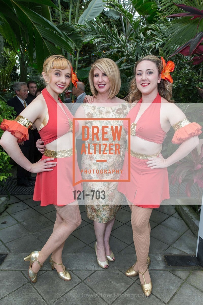 Katrina Kroetch, Roberta Economidis, Liz Etler, CONSERVATORY OF FLOWERS Presents "Gala Under Glass" (Opening of the Palm Exhibition), US, May 8th, 2015, Photo #121-703 Katrina Kroetch, Roberta Economidis, Liz Etler, Photo #121-703