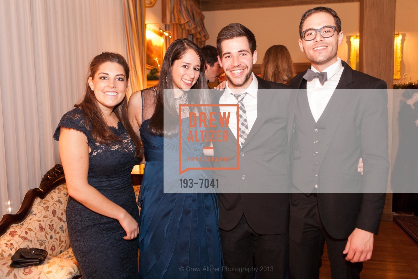 Alexa Tralla, Alisa Sanchez, Michael Downs, Daniel Haddad, Spinsters of San Francisco Holiday Ball, US, December 14th, 2013, Photo #193-7041 Alexa Tralla, Alisa Sanchez, Michael Downs, Daniel Haddad, Photo #193-7041