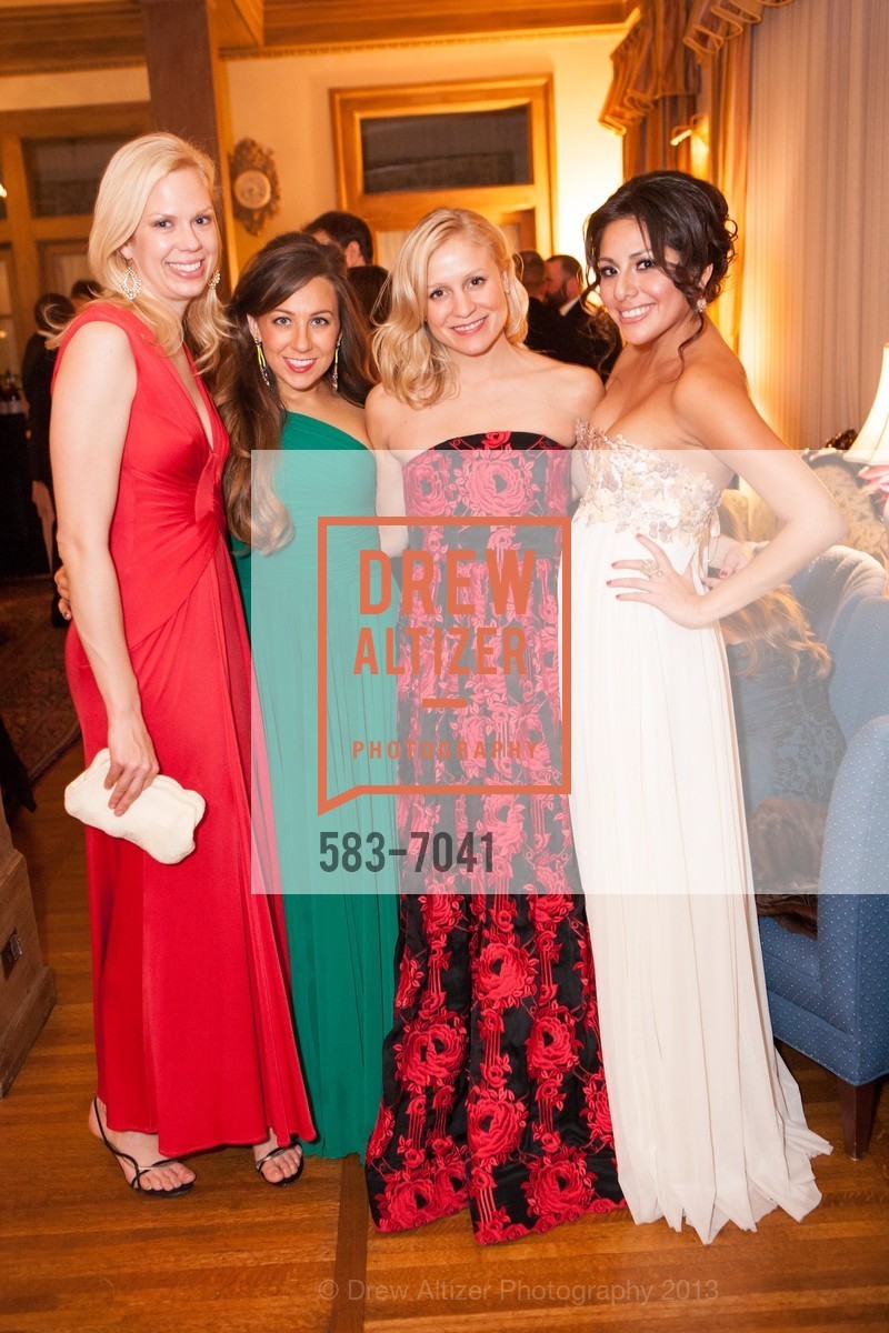 Rachelle Soderstrom, Rachel COnnors, Emily White, Nathaly Perez, Spinsters of San Francisco Holiday Ball, US, December 14th, 2013, Photo #583-7041 Rachelle Soderstrom, Rachel COnnors, Emily White, Nathaly Perez, Photo #583-7041