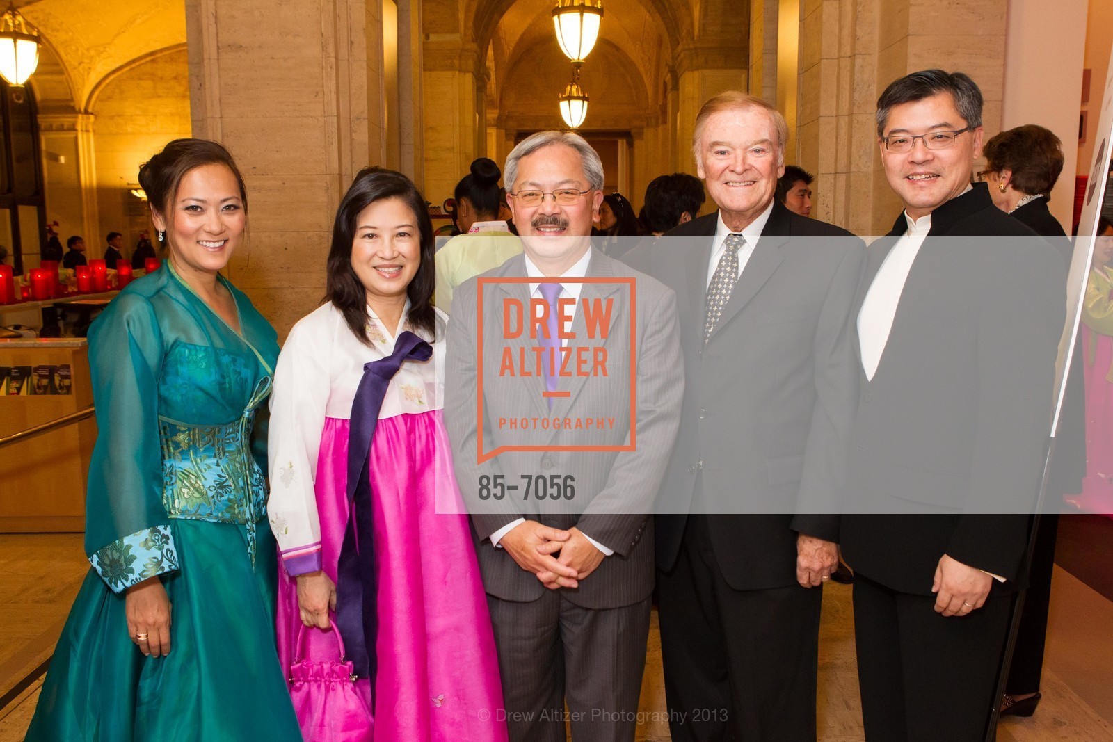 Elizabeth Fullerton, Anita Lee, Mayor Ed Lee, Frank Jordan, Jay Xu, Photo #85-7056