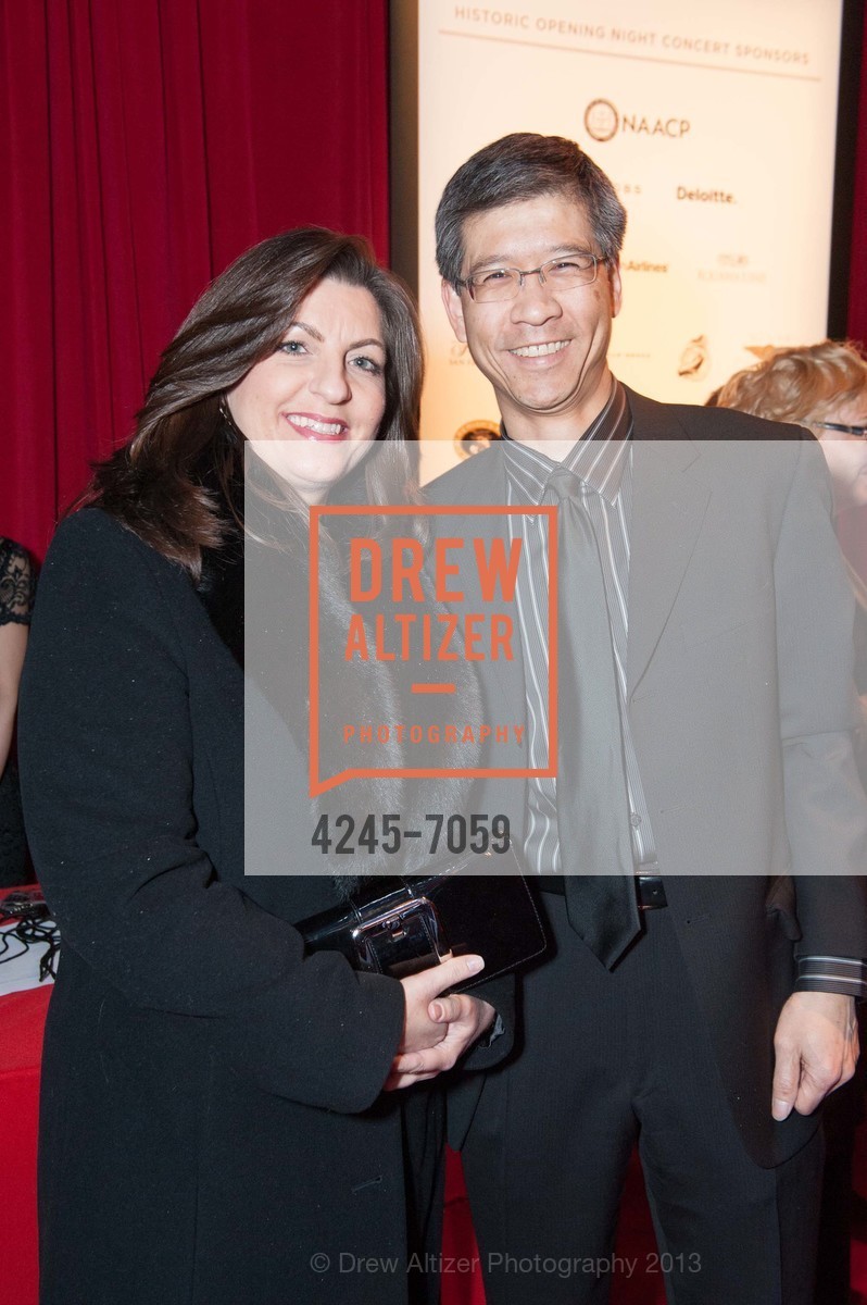 Diana Chu, Louis Chu, SF JAZZ Historic Opening Night - Red Carpet, US, January 23rd, 2013, Photo #4245-7059 Diana Chu, Louis Chu, Photo #4245-7059