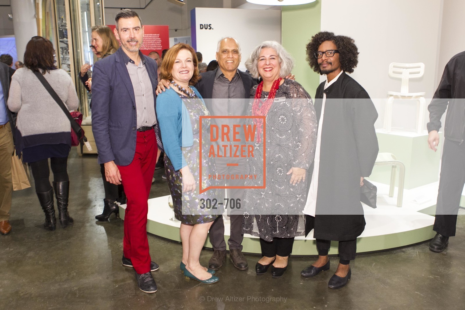 John Macy, Jennifer Raiser, Zahid Sardar, JoAnn Edwards, Yani Alexi Dominguez, Exhibit Opening at the MUSEUM OF CRAFT AND DESIGN - Hands Off: New Dutch Design at the Confluence of Technology & Craft, US, May 8th, 2015,Drew Altizer, Drew Altizer Photography, full-service agency, private events, San Francisco photographer, photographer california