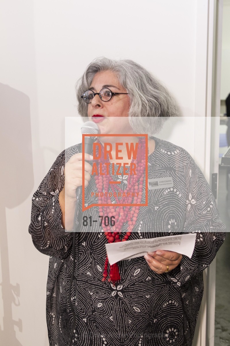 JoAnn Edwards, Exhibit Opening at the MUSEUM OF CRAFT AND DESIGN - Hands Off: New Dutch Design at the Confluence of Technology & Craft, US, May 8th, 2015,Drew Altizer, Drew Altizer Photography, full-service agency, private events, San Francisco photographer, photographer california