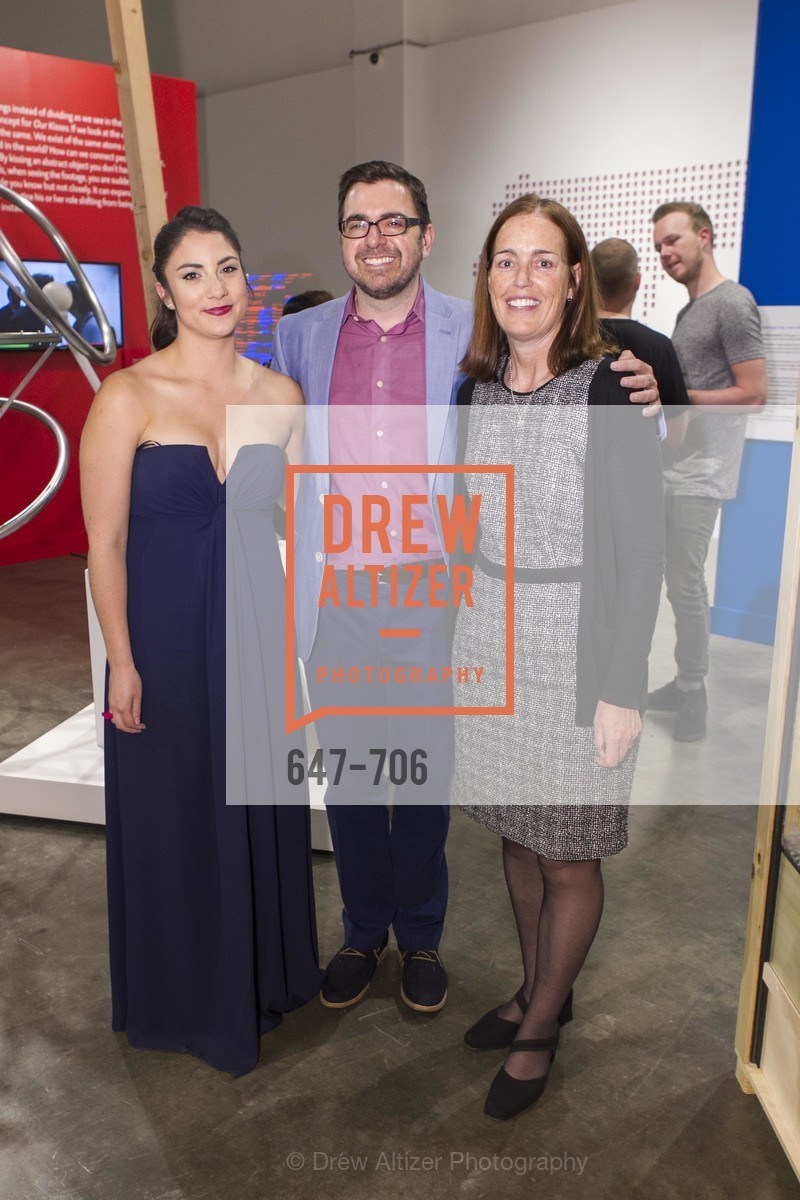 Sara Dermody, Lawrence Mendenhall, Sandra Keeley, Exhibit Opening at the MUSEUM OF CRAFT AND DESIGN - Hands Off: New Dutch Design at the Confluence of Technology & Craft, US, May 8th, 2015, Photo #647-706 Sara Dermody, Lawrence Mendenhall, Sandra Keeley, Photo #647-706