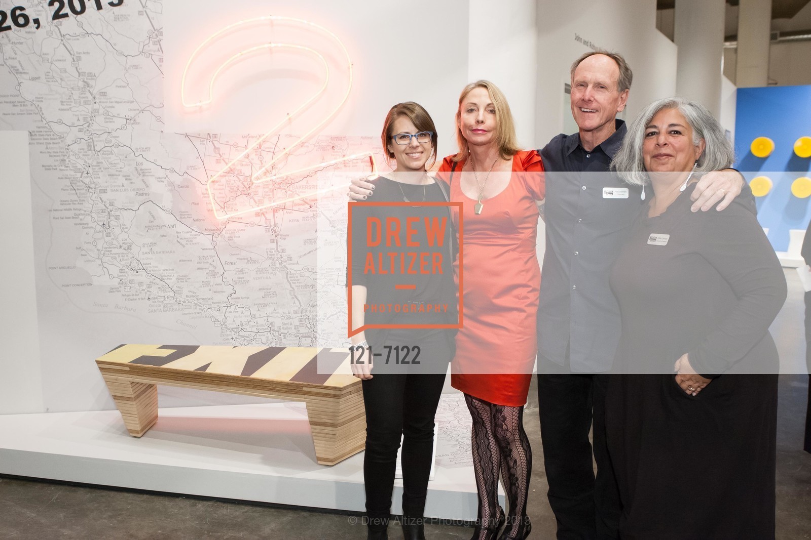 Lacey Haslam, Vallie Brown, Ken Edwards, JoAnn Edwards, NEW WEST COAST DESIGN 2 Exhibition Reception, US, October 25th, 2013, Photo #121-7122 Lacey Haslam, Vallie Brown, Ken Edwards, JoAnn Edwards, Photo #121-7122