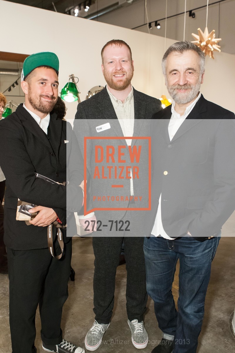 Anton Stuebner, Nathaniel Anderson, Ben Ospital, NEW WEST COAST DESIGN 2 Exhibition Reception, US, October 25th, 2013, Photo #272-7122 Anton Stuebner, Nathaniel Anderson, Ben Ospital, Photo #272-7122