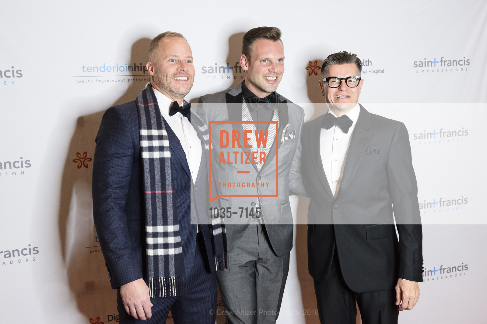 John Hunt, Joshua Morgan, Chris Meza, Saint Francis Foundation Hosts an Intimate evening with Oscar, Fairmont. 450 Mason Street, SF CA 94109, March 4th, 2018, Photo #1035-7145 John Hunt, Joshua Morgan, Chris Meza, Photo #1035-7145