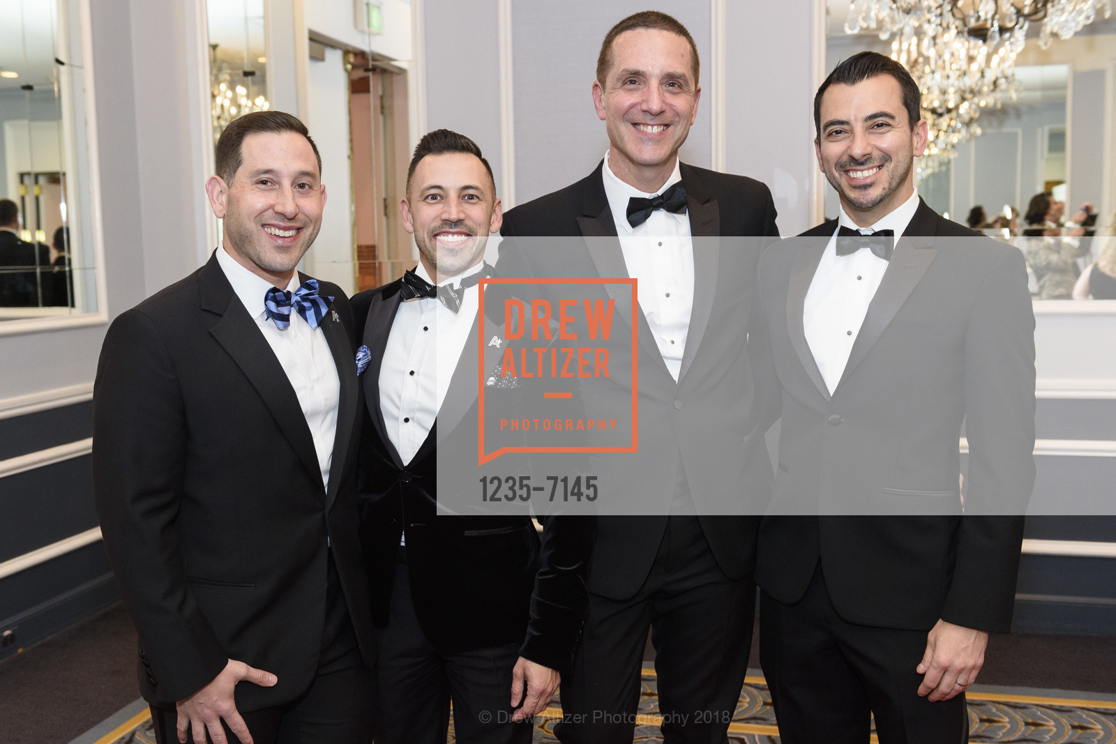 Shawn Sherburne, Manny Nungaray, David Stahl, Miguel Ulloa, Saint Francis Foundation Hosts an Intimate evening with Oscar, Fairmont. 450 Mason Street, SF CA 94109, March 4th, 2018, Photo #1235-7145 Shawn Sherburne, Manny Nungaray, David Stahl, Miguel Ulloa, Photo #1235-7145