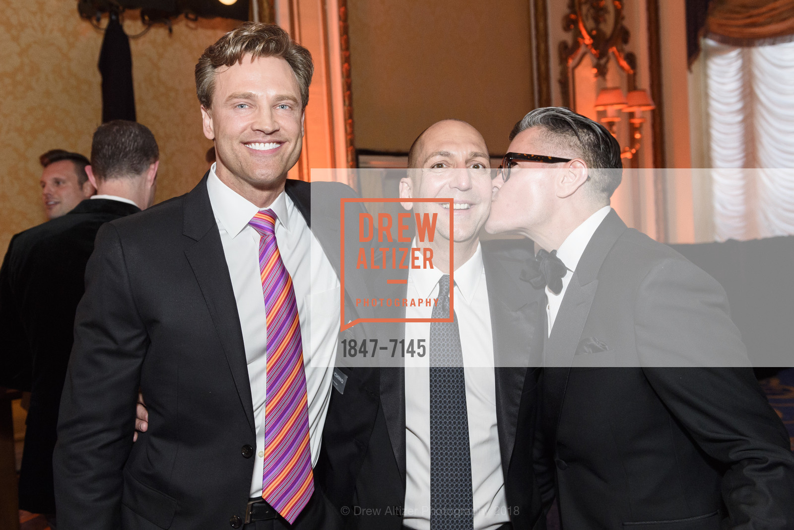 Brandon Miller, Jake Zalewski, Chris Meza, Saint Francis Foundation Hosts an Intimate evening with Oscar, Fairmont. 450 Mason Street, SF CA 94109, March 4th, 2018, Photo #1847-7145 Brandon Miller, Jake Zalewski, Chris Meza, Photo #1847-7145