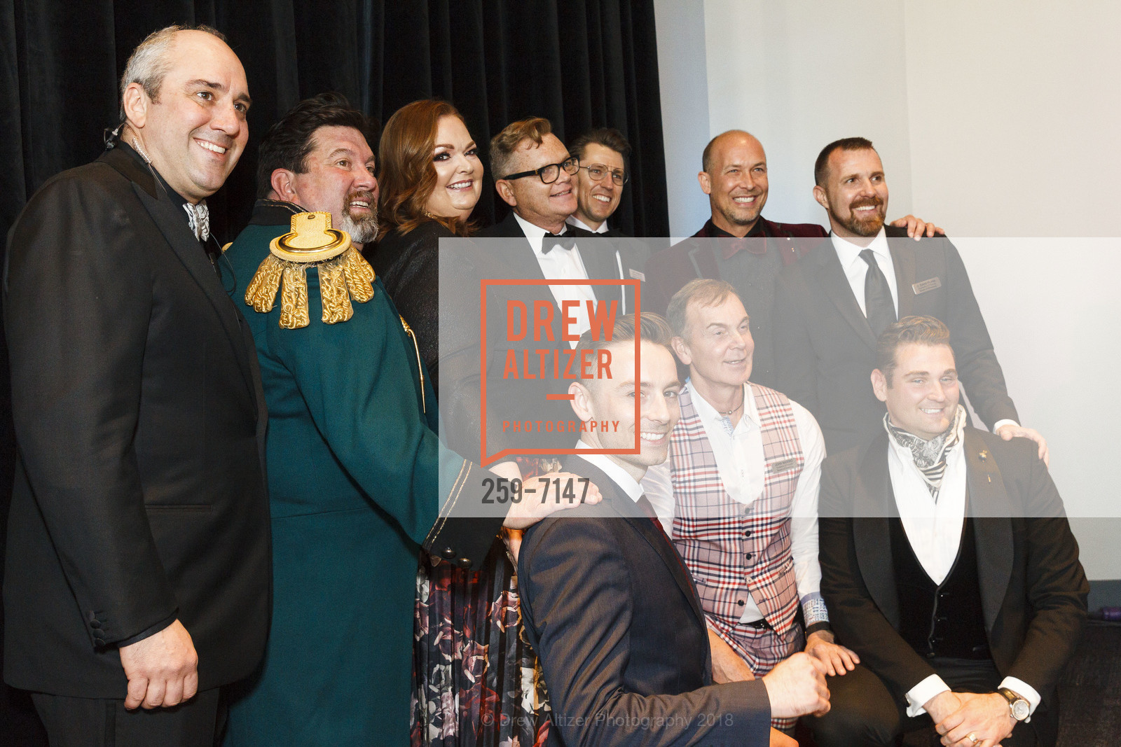 Gil Padia, Michael Robb, Amanda Watson Tonkin, Rob Parrish, John Marino, Michael Myers, David Flynn, Aaron Hughes, Academy of Friends for their 38th Annual Academy Awards Night Charity Gala 2018, City View at Metreon. 135 4th St #4000, San Francisco, CA 94103, March 4th, 2018, Photo #259-7147 Gil Padia, Michael Robb, Amanda Watson Tonkin, Rob Parrish, John Marino, Michael Myers, David Flynn, Aaron Hughes, Photo #259-7147