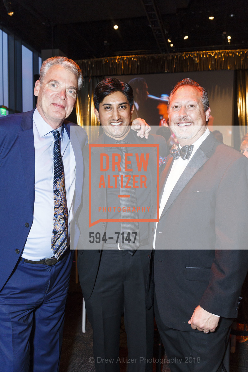 George Patten, Matin Nazir, Mark Scurti, Academy of Friends for their 38th Annual Academy Awards Night Charity Gala 2018, City View at Metreon. 135 4th St #4000, San Francisco, CA 94103, March 4th, 2018, Photo #594-7147 George Patten, Matin Nazir, Mark Scurti, Photo #594-7147