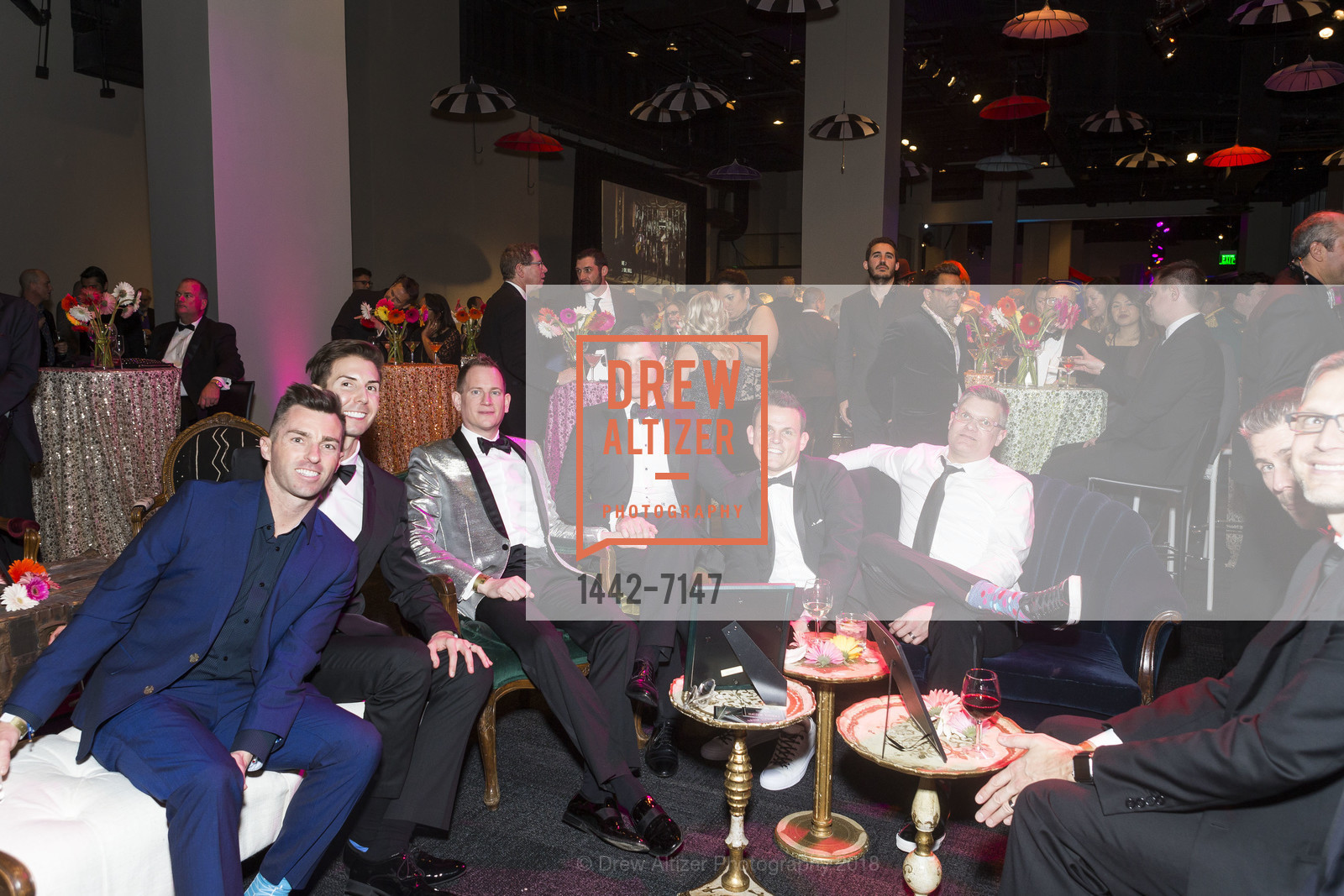Michael Triolo, David Michaels, Mykl Dunning, Andrew Dunning, Academy of Friends for their 38th Annual Academy Awards Night Charity Gala 2018, City View at Metreon. 135 4th St #4000, San Francisco, CA 94103, March 4th, 2018, Photo #1442-7147 Michael Triolo, David Michaels, Mykl Dunning, Andrew Dunning, Photo #1442-7147