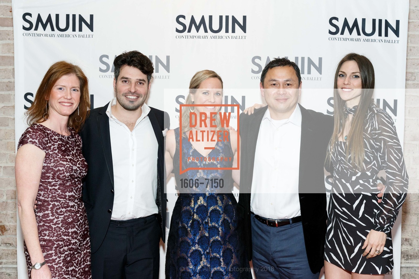 Kristi Budzinski, David Zamir, Morgan Armstrong, Hon Luu, Julianne Zamir, Smuin Ballet Annual Gala 2018, The Galleria. 101 Henry Adams Street, March 4th, 2018, Photo #1606-7150 Kristi Budzinski, David Zamir, Morgan Armstrong, Hon Luu, Julianne Zamir, Photo #1606-7150