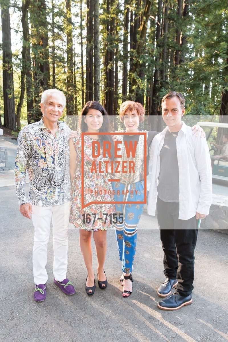 Norman Stone, Tiffany Vassilakis, Norah Stone, John Birch, STONESCAPE Art Party, US, July 20th, 2013, Photo #167-7155 Norman Stone, Tiffany Vassilakis, Norah Stone, John Birch, Photo #167-7155