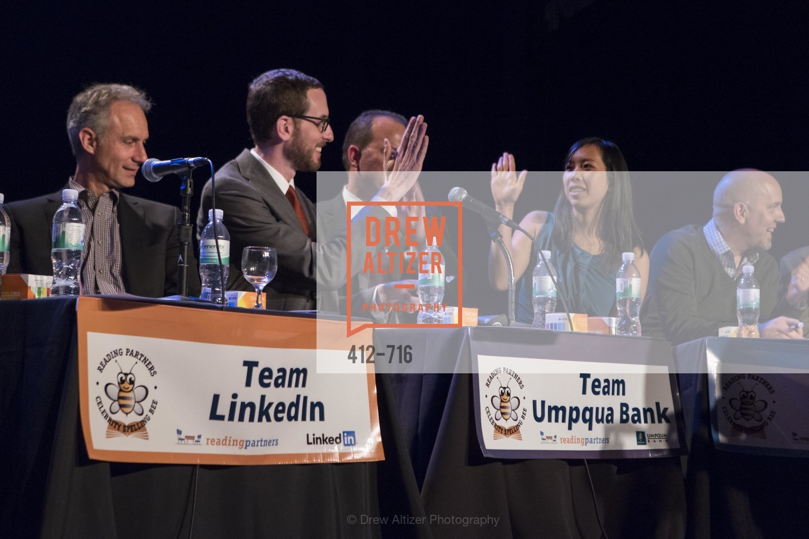 Supervisor Scott Wiener, Greg Seibley, Amy Dinh, READING PARTNERS BAY AREA Celebrity Spelling Bee, US, May 9th, 2015,Drew Altizer, Drew Altizer Photography, full-service event agency, private events, San Francisco photographer, photographer California