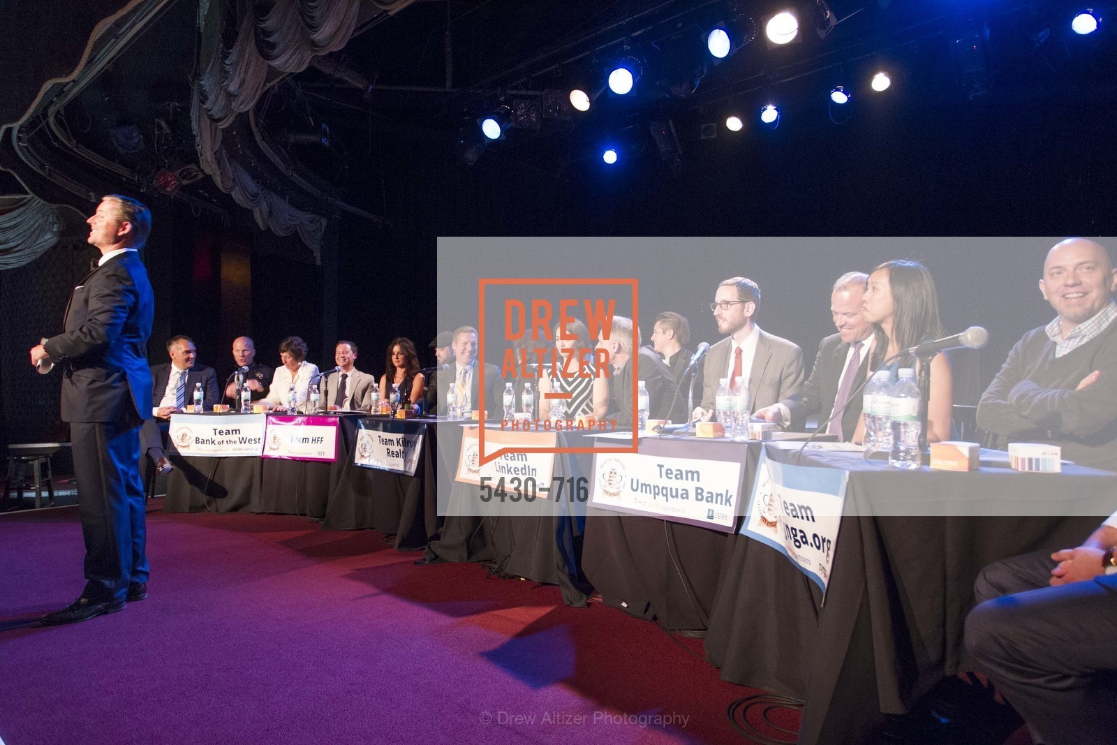 Paul Wible, Greg Suhr, Terry Cort, Brandon Rogoff, Emilia Shapiro, Shay Edmonds, Steve Sordello, Supervisor Scott Wiener, Greg Seibley, Amy Dinh, Jonathan Knight, Michael Lombardo, Zach Cusimano, READING PARTNERS BAY AREA Celebrity Spelling Bee, US, May 9th, 2015,Drew Altizer, Drew Altizer Photography, full-service agency, private events, San Francisco photographer, photographer california