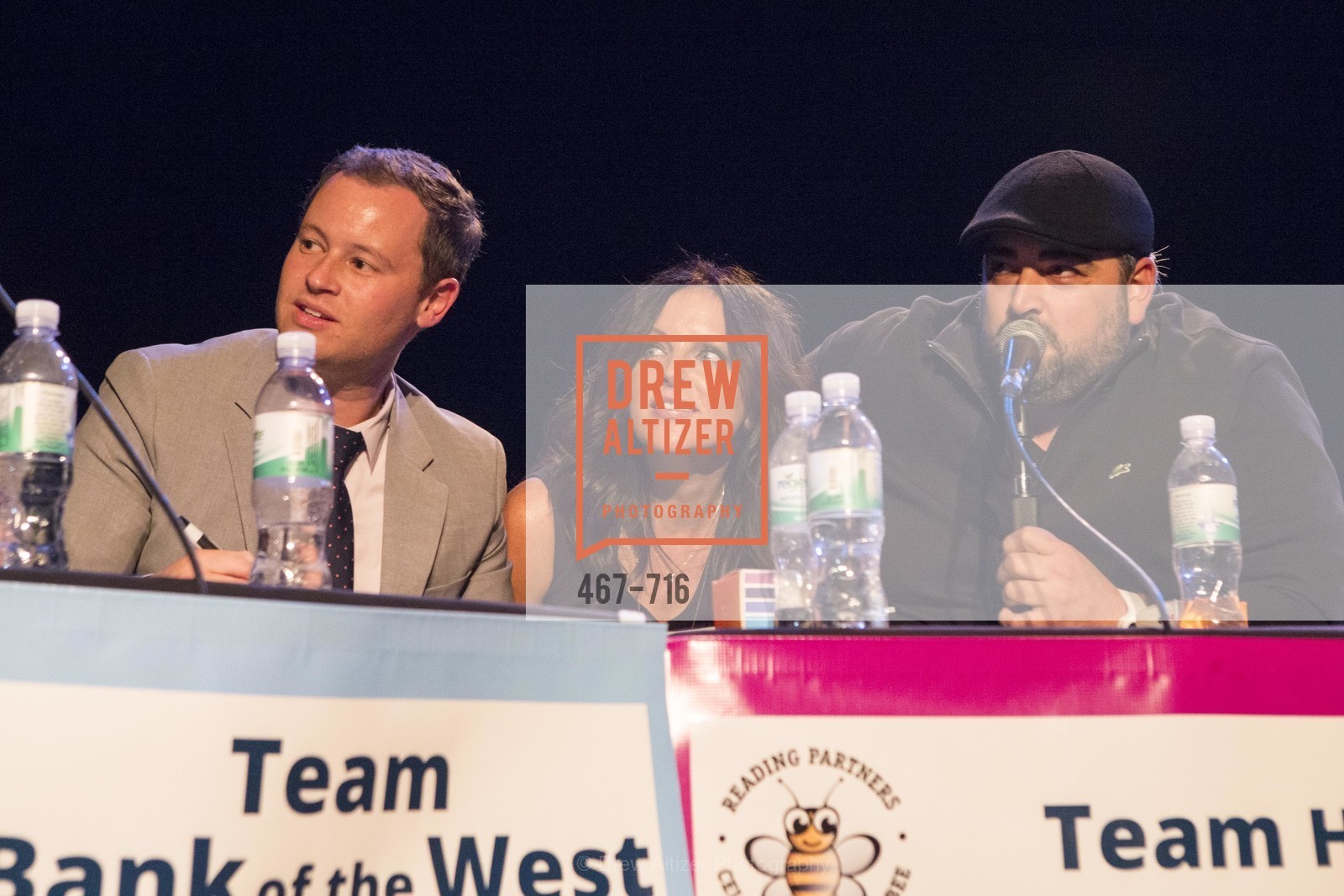 Brandon Rogoff, Carol Miller, Celmo Faria, READING PARTNERS BAY AREA Celebrity Spelling Bee, US, May 9th, 2015,Drew Altizer, Drew Altizer Photography, full-service agency, private events, San Francisco photographer, photographer california
