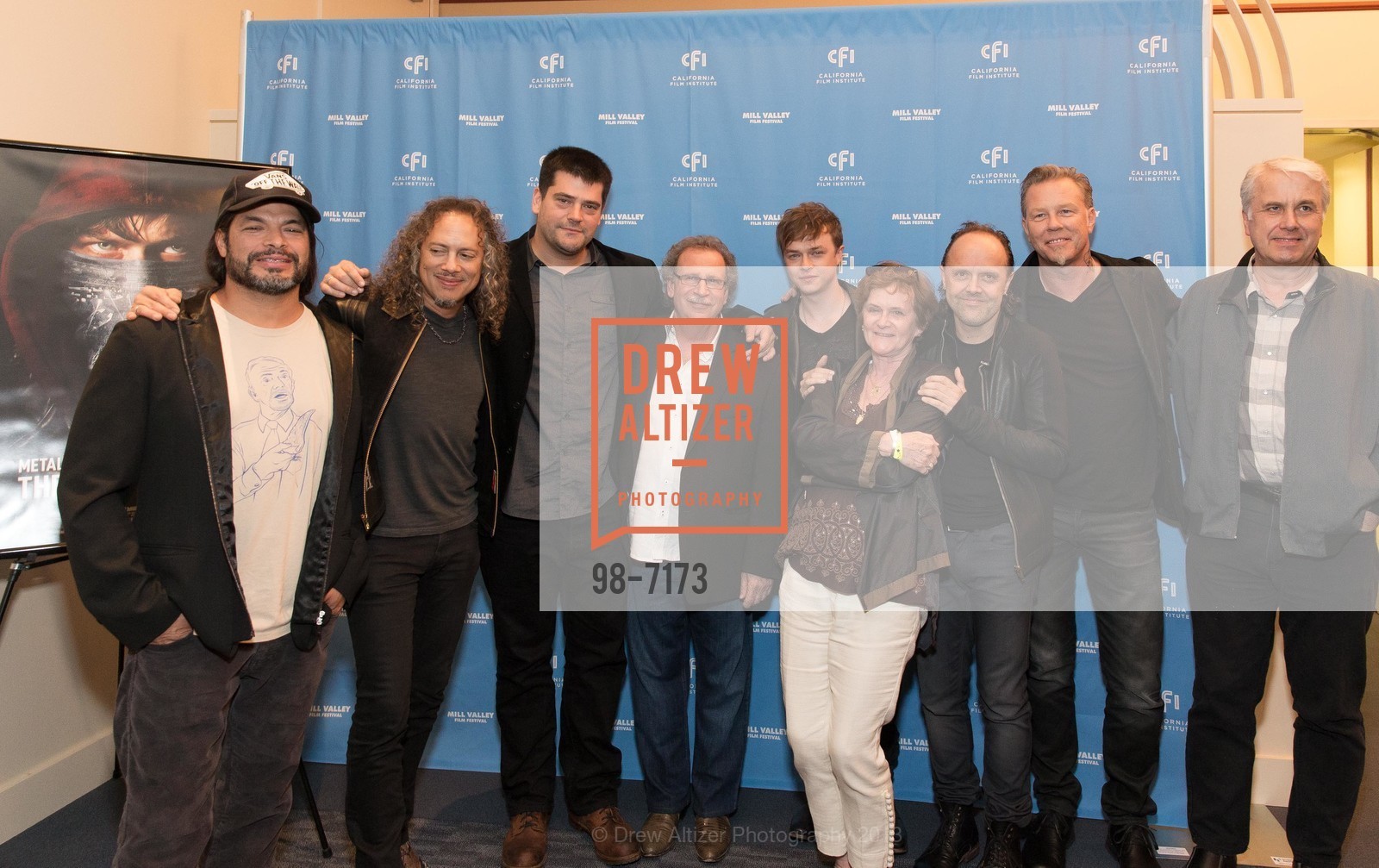 Robert Trujillo, Kirk Hammett, Nimród Antal, Mark Fishkin, Dane Dehaan, Zoe Elton, Lars Ulrich, James Hetfield, Photo #98-7173