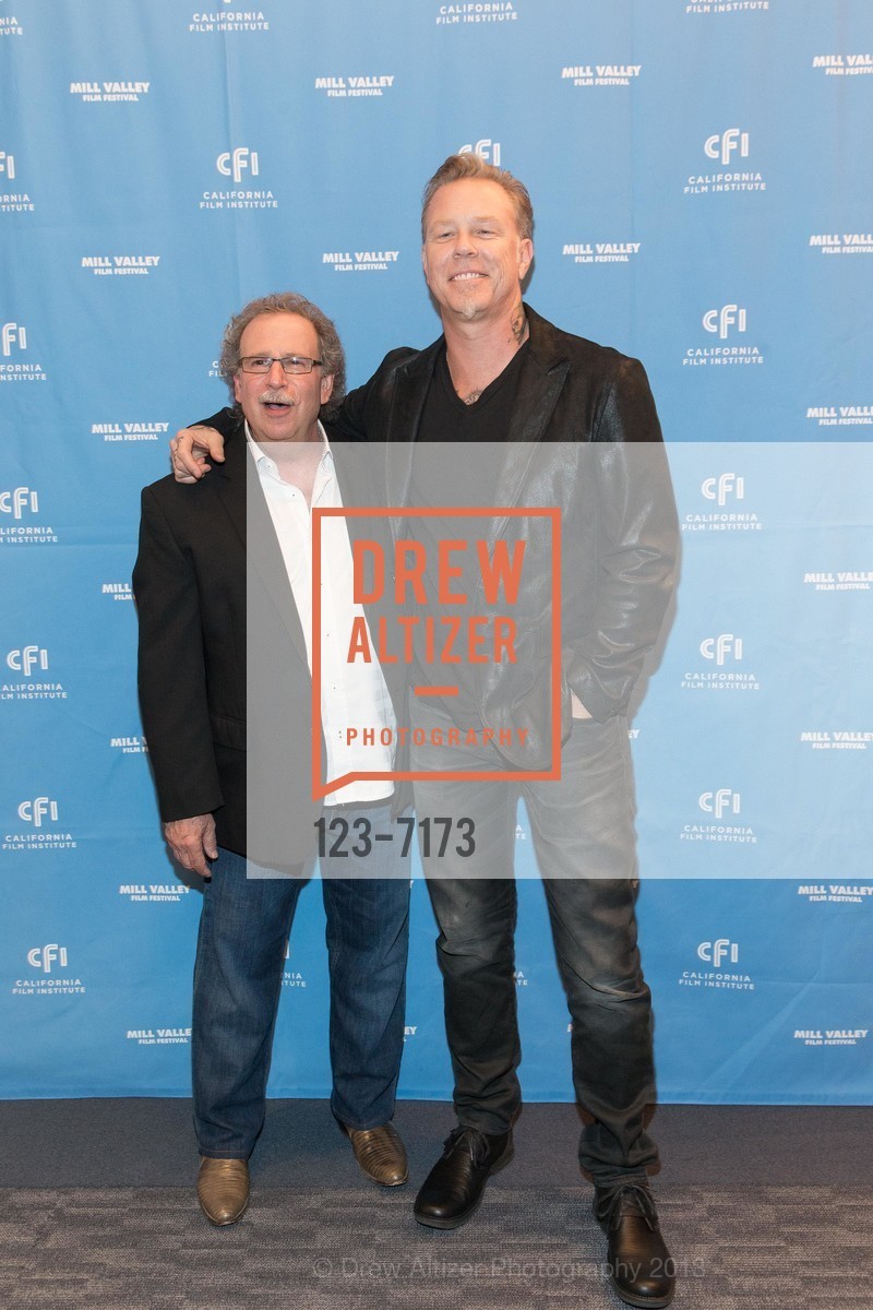 Mark Fishkin, James Hetfield, MILL VALLEY FILM FESTIVAL 2013 Metallica Screening, Smith Rafael Film Center. 1118 4th Street, September 17th, 2013, Photo #123-7173 Mark Fishkin, James Hetfield, Photo #123-7173