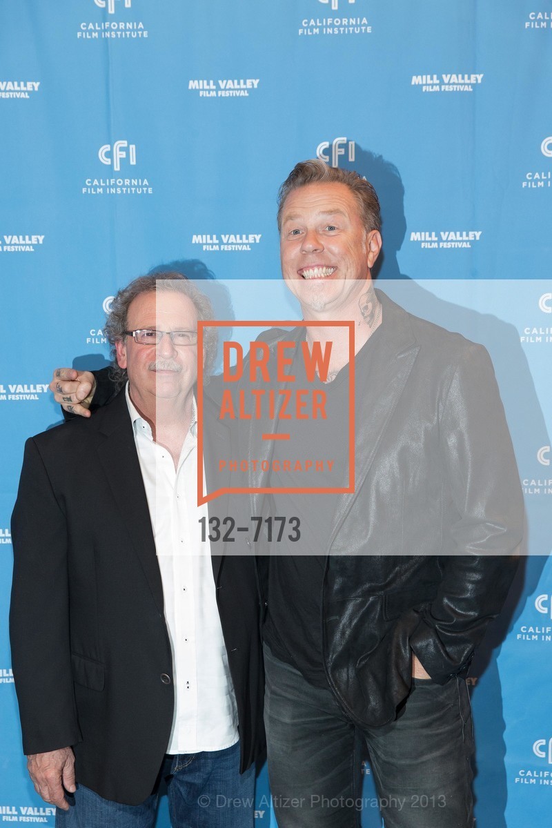 Mark Fishkin, James Hetfield, MILL VALLEY FILM FESTIVAL 2013 Metallica Screening, Smith Rafael Film Center. 1118 4th Street, September 17th, 2013, Photo #132-7173 Mark Fishkin, James Hetfield, Photo #132-7173