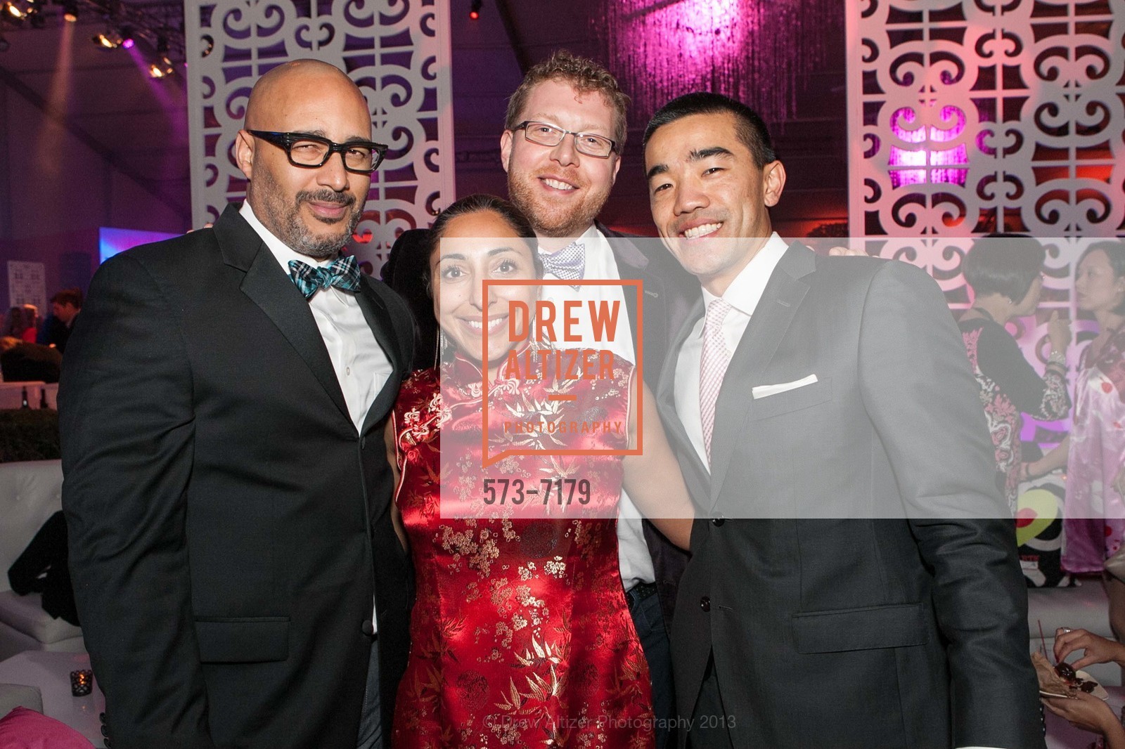 Eric Carter, Melanie Singh, Eric Kessell, Will Huen, 2013 HEARTS AFTER DARK benefitting San Francisco General Hospital Foundation, US, February 14th, 2013, Photo #573-7179 Eric Carter, Melanie Singh, Eric Kessell, Will Huen, Photo #573-7179